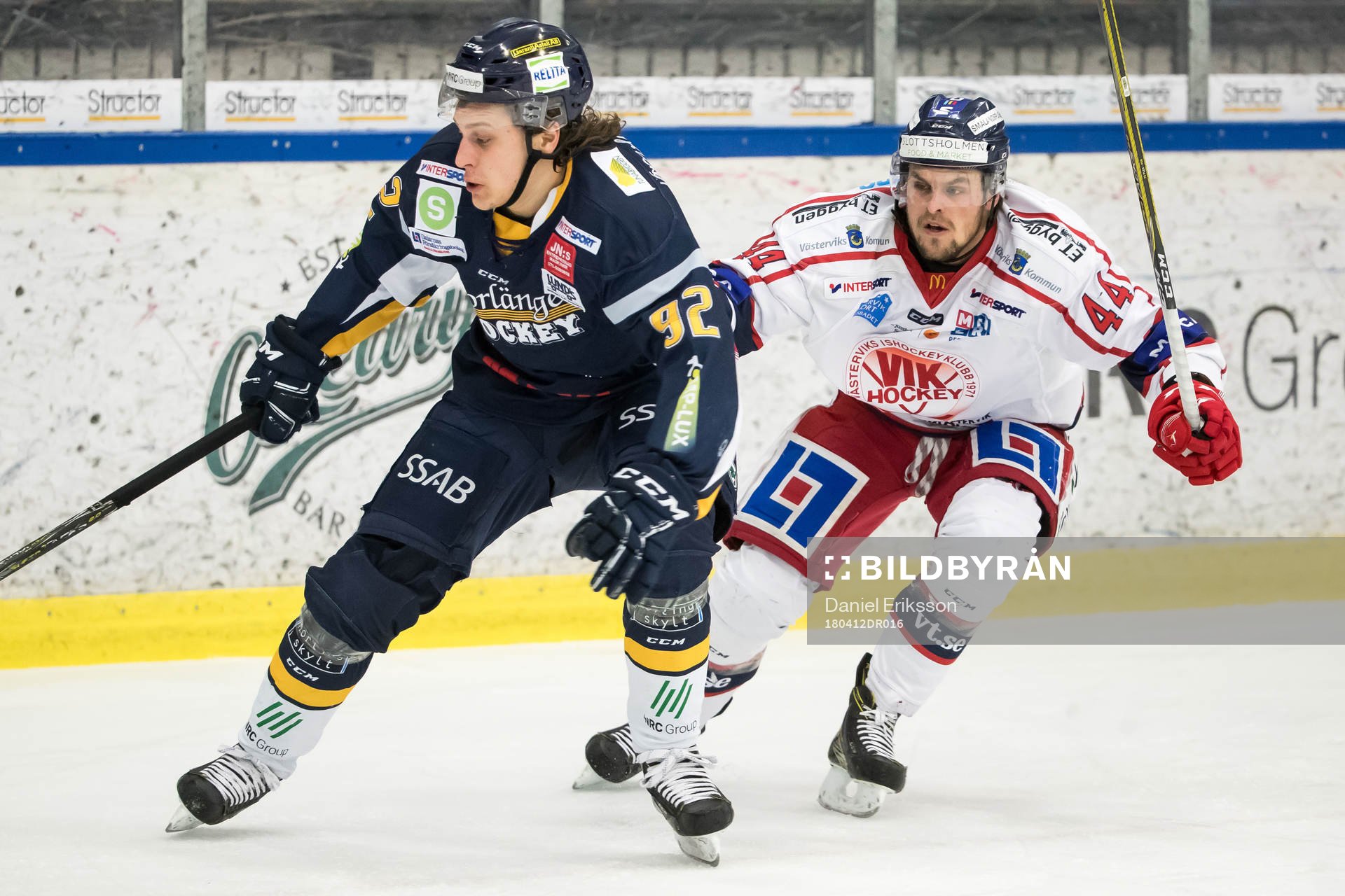 Borlänges Zebastian Bodini och Västerviks Oskar Carlsson