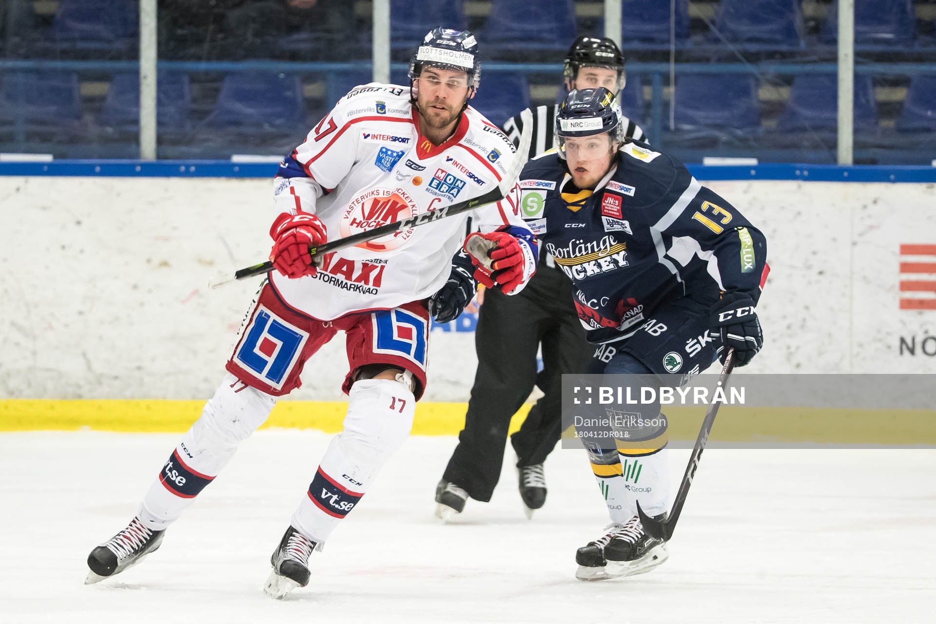Västerviks Dan Pettersson och Borlänges Adam Byström