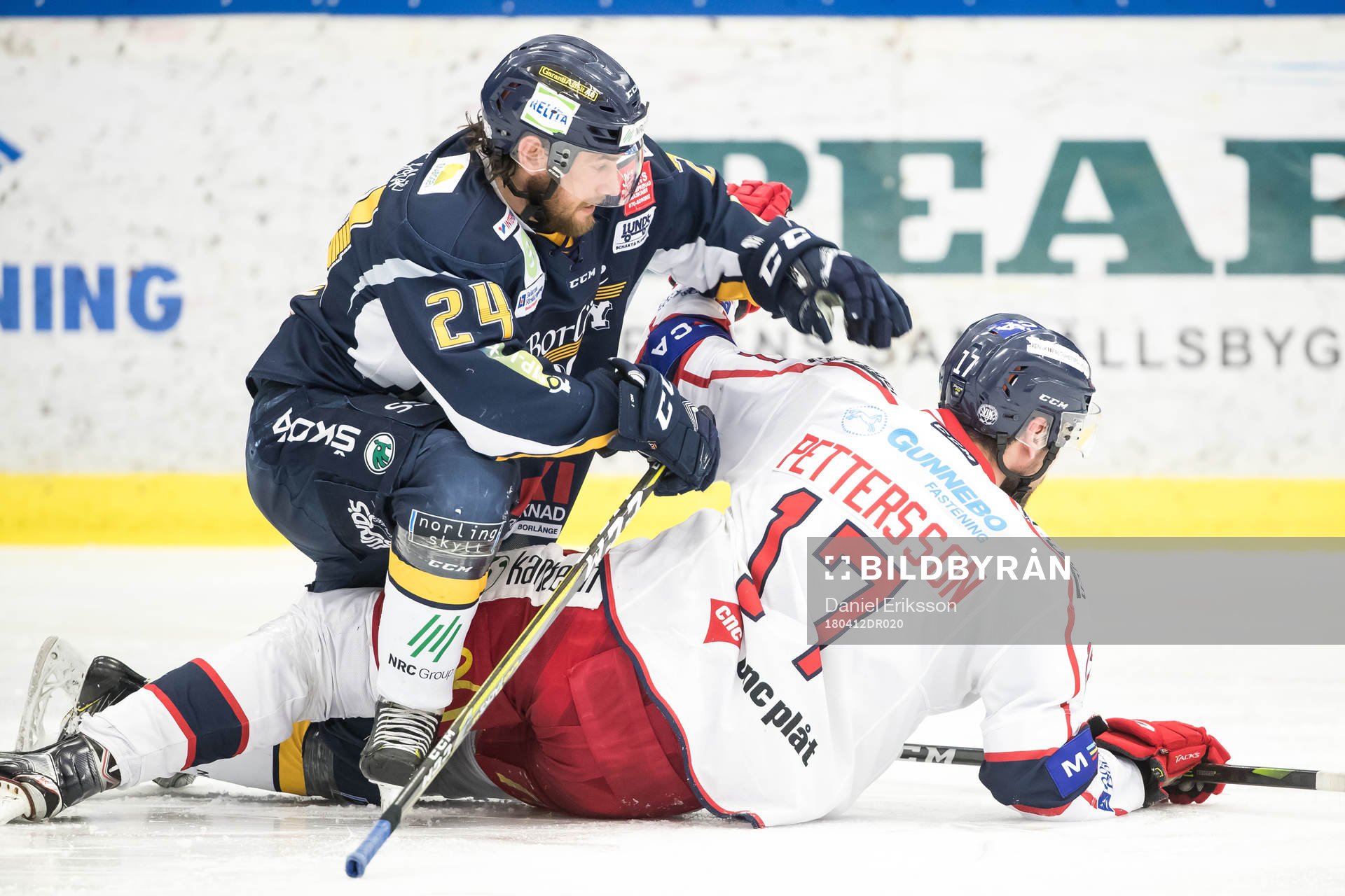 Borlänges Oliver Erixon och Västerviks Dan Pettersson  i