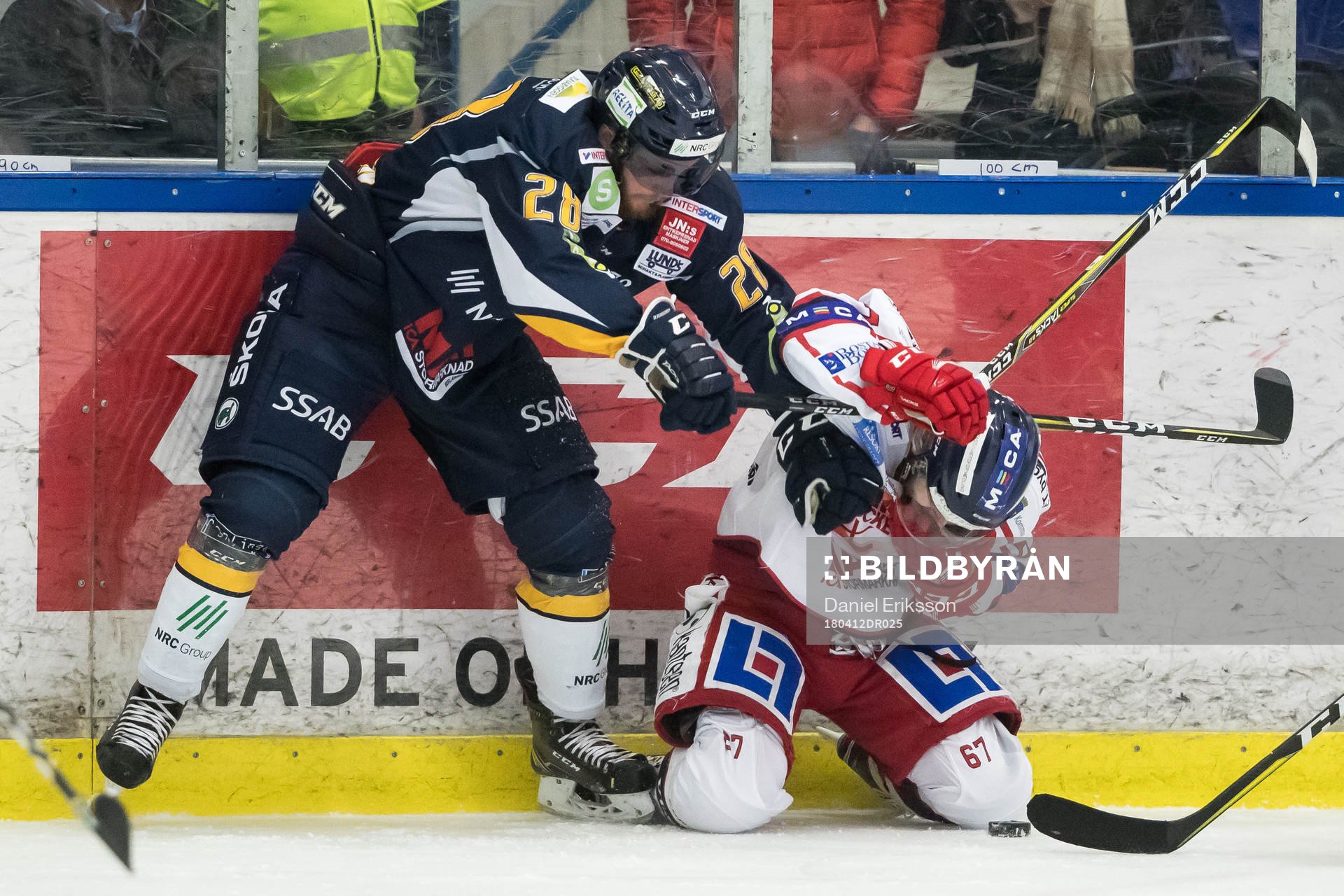 Borlänges Rasmus Rundgren  och Västerviks Emil Georgsson