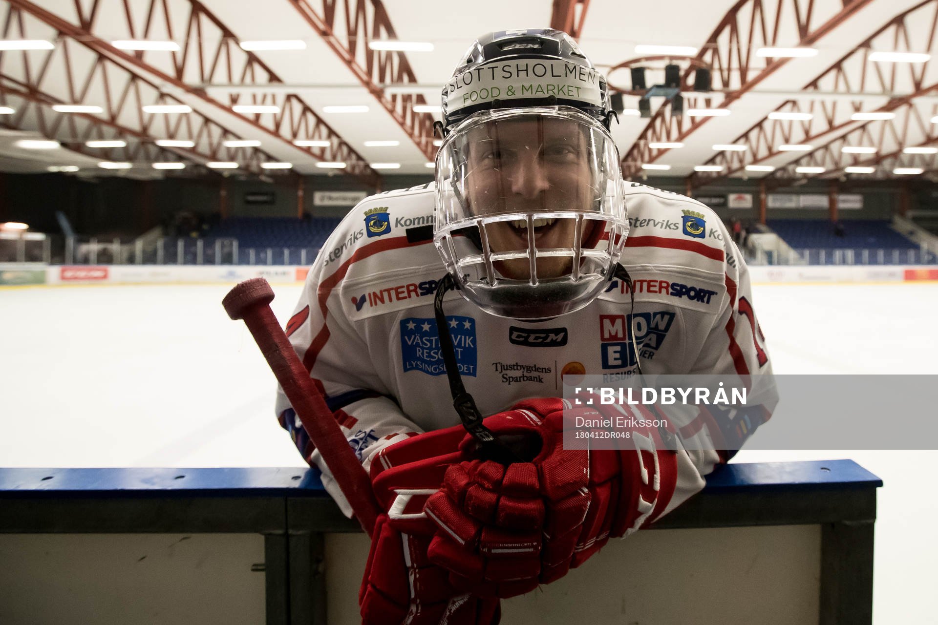 Västerviks Erik Gustafsson jublar
