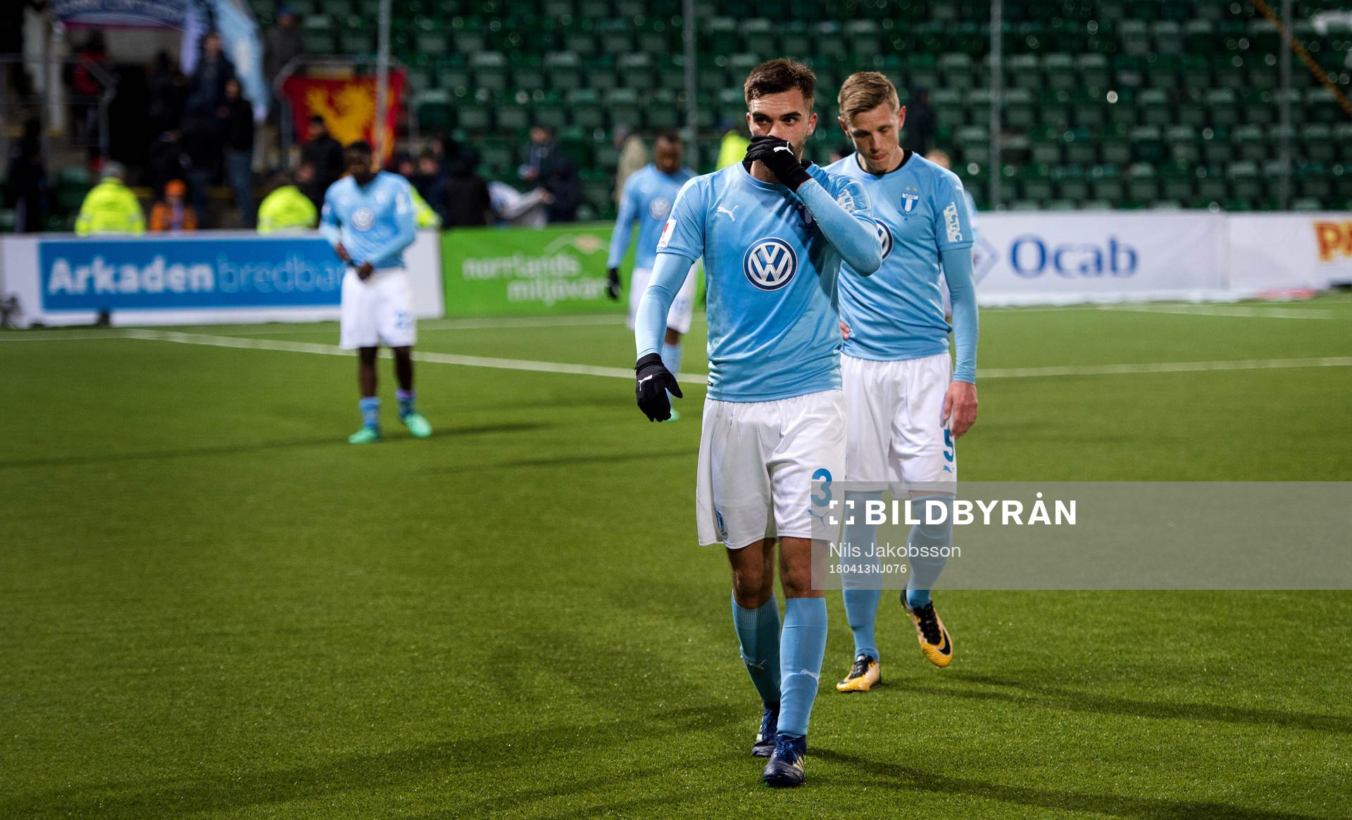 Malmö FFs Egzon Binaku och Sören Rieks deppar