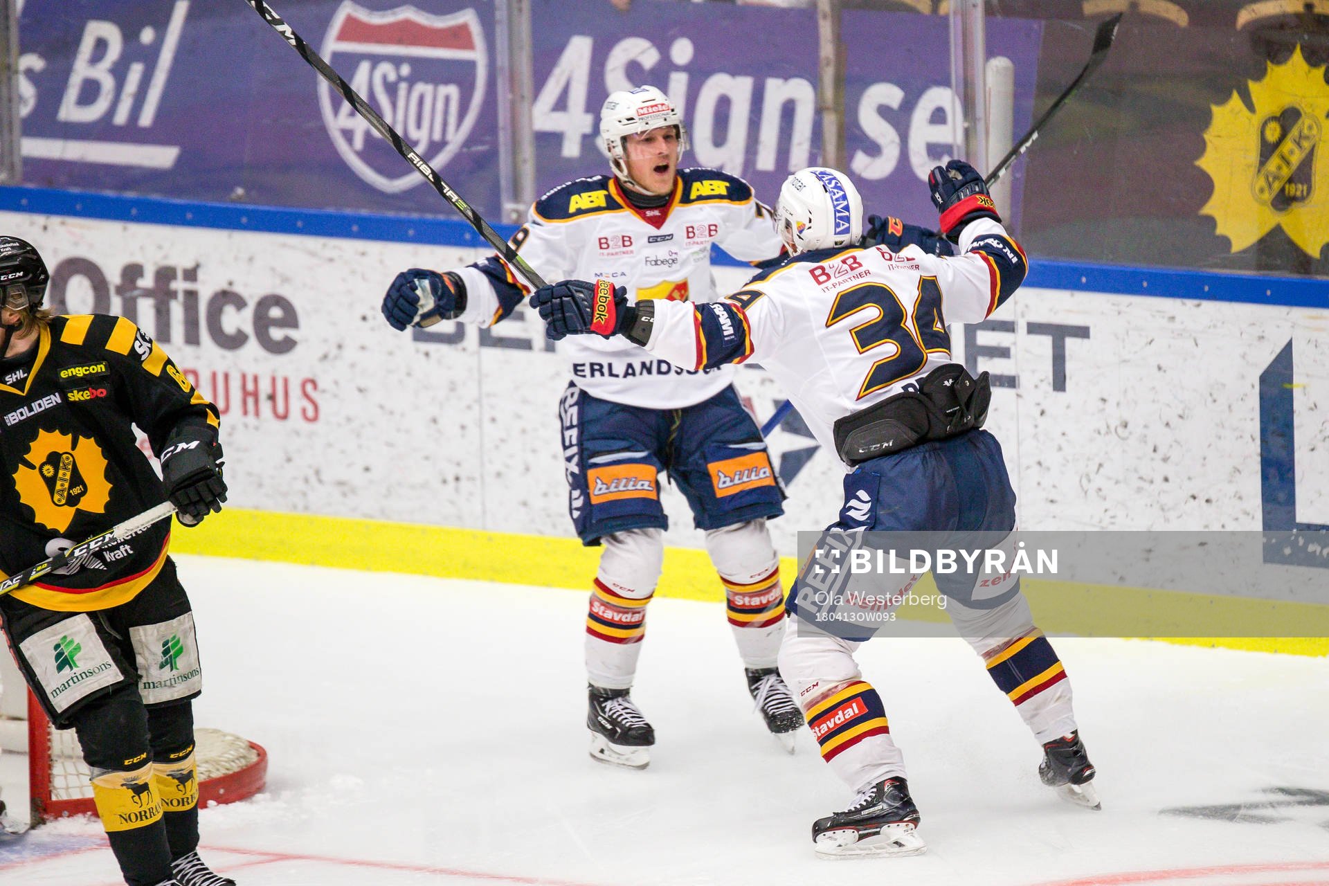 Djurgårdens Patrik Lundh , Daniel Brodin och Markus Ljungh