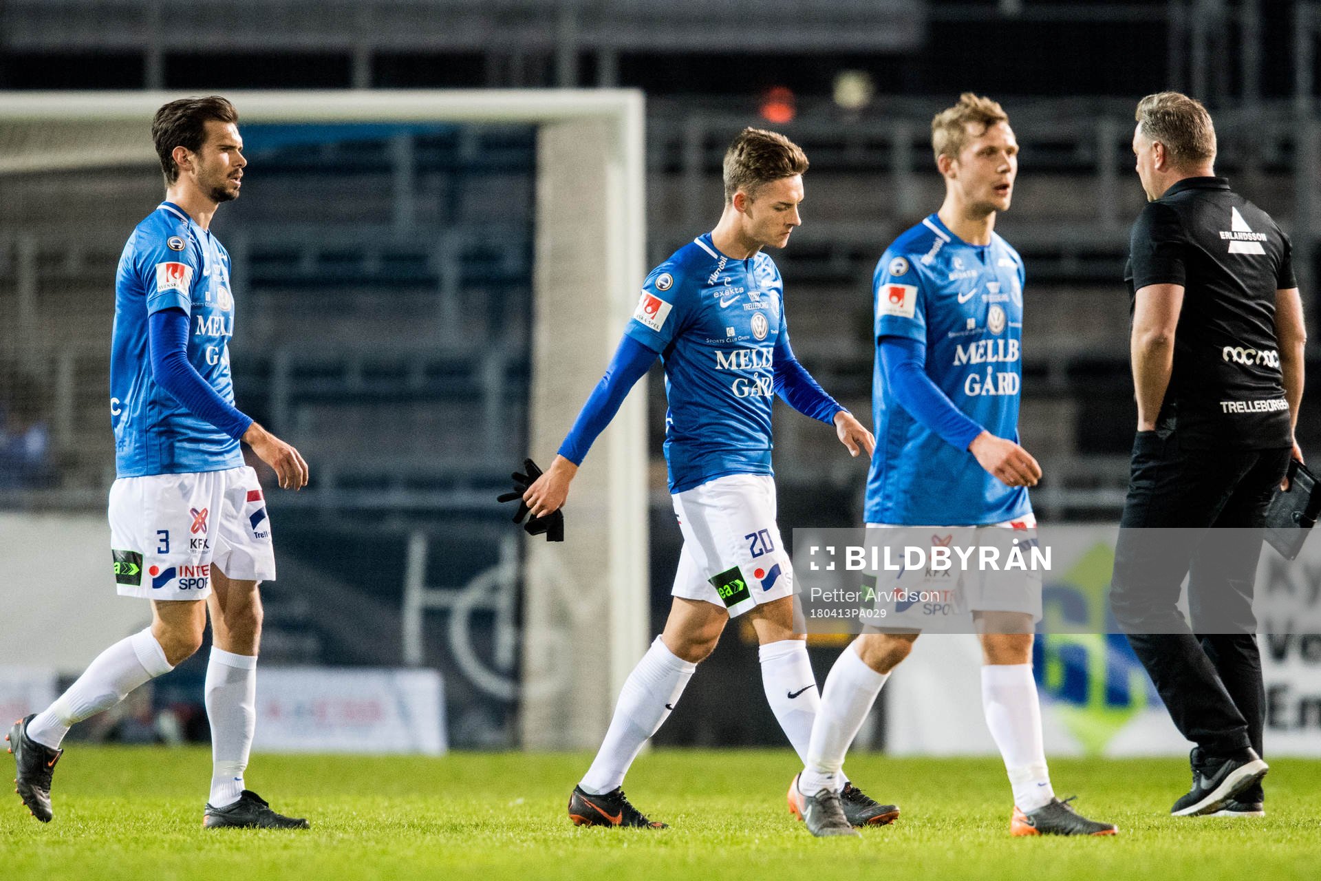 Trelleborgs Sebastian Ohlsson, Felix Hörberg och Erik