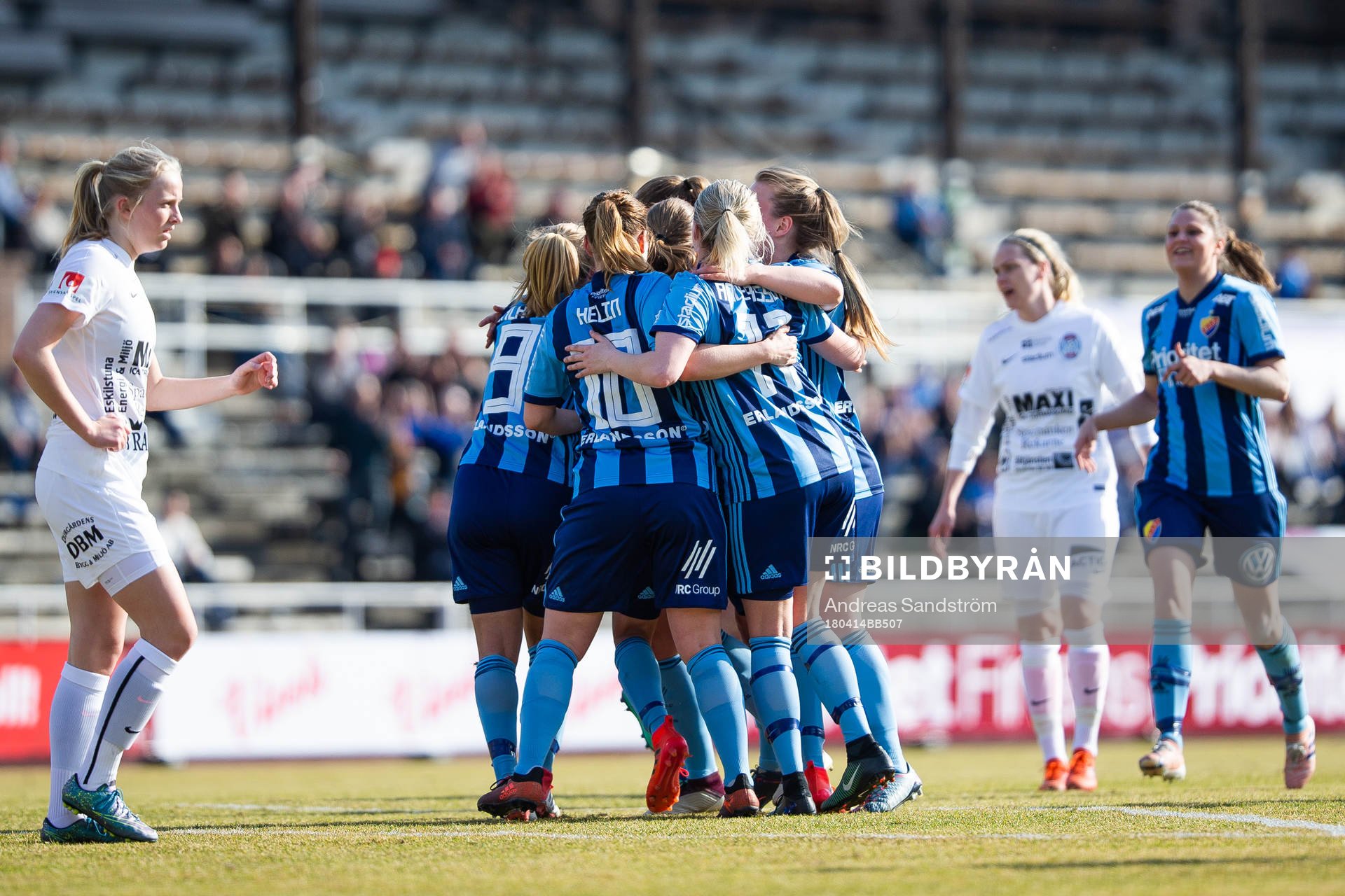 Djurgårdens spelare jublar