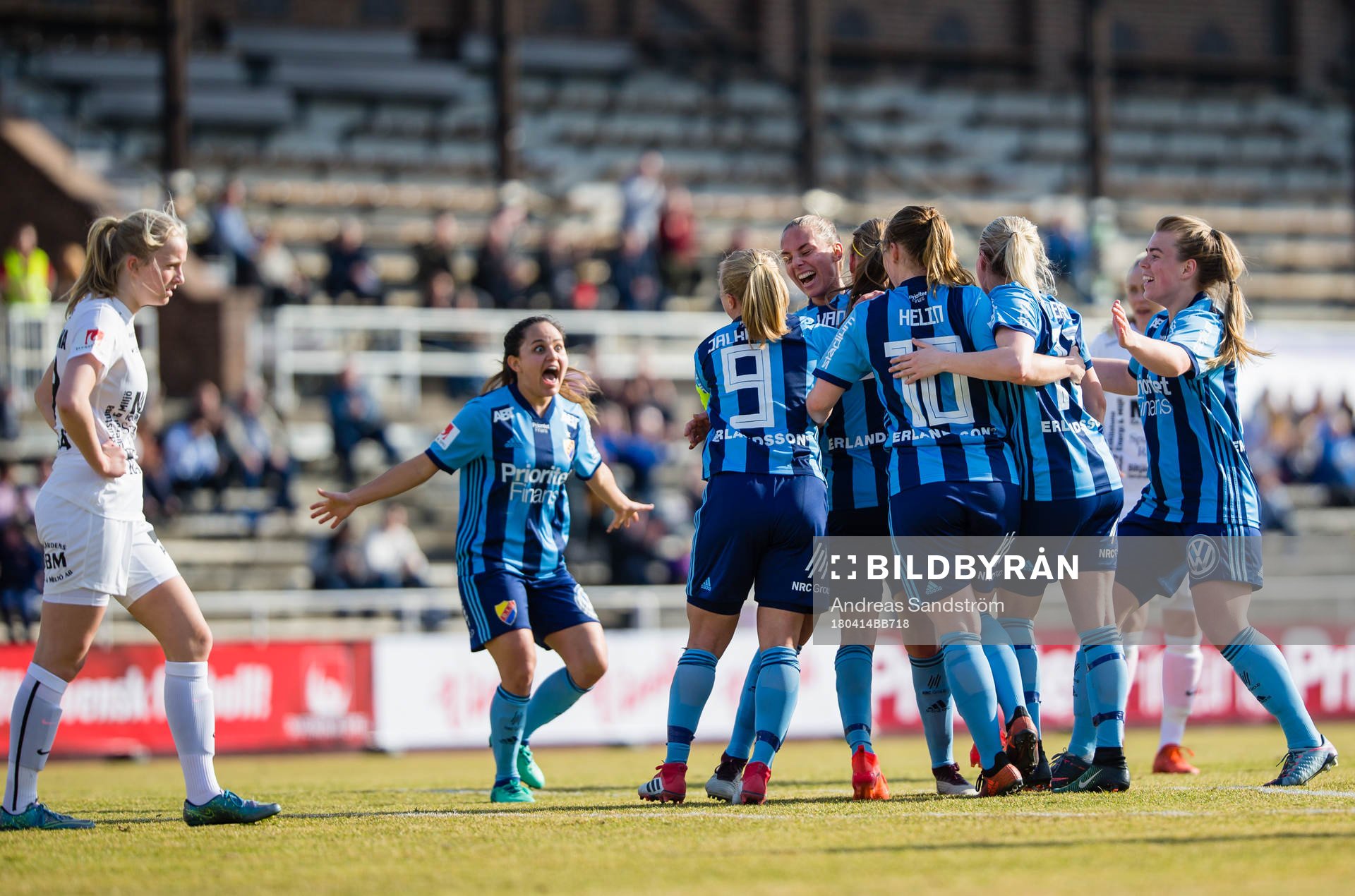 Djurgårdens spelare jublar