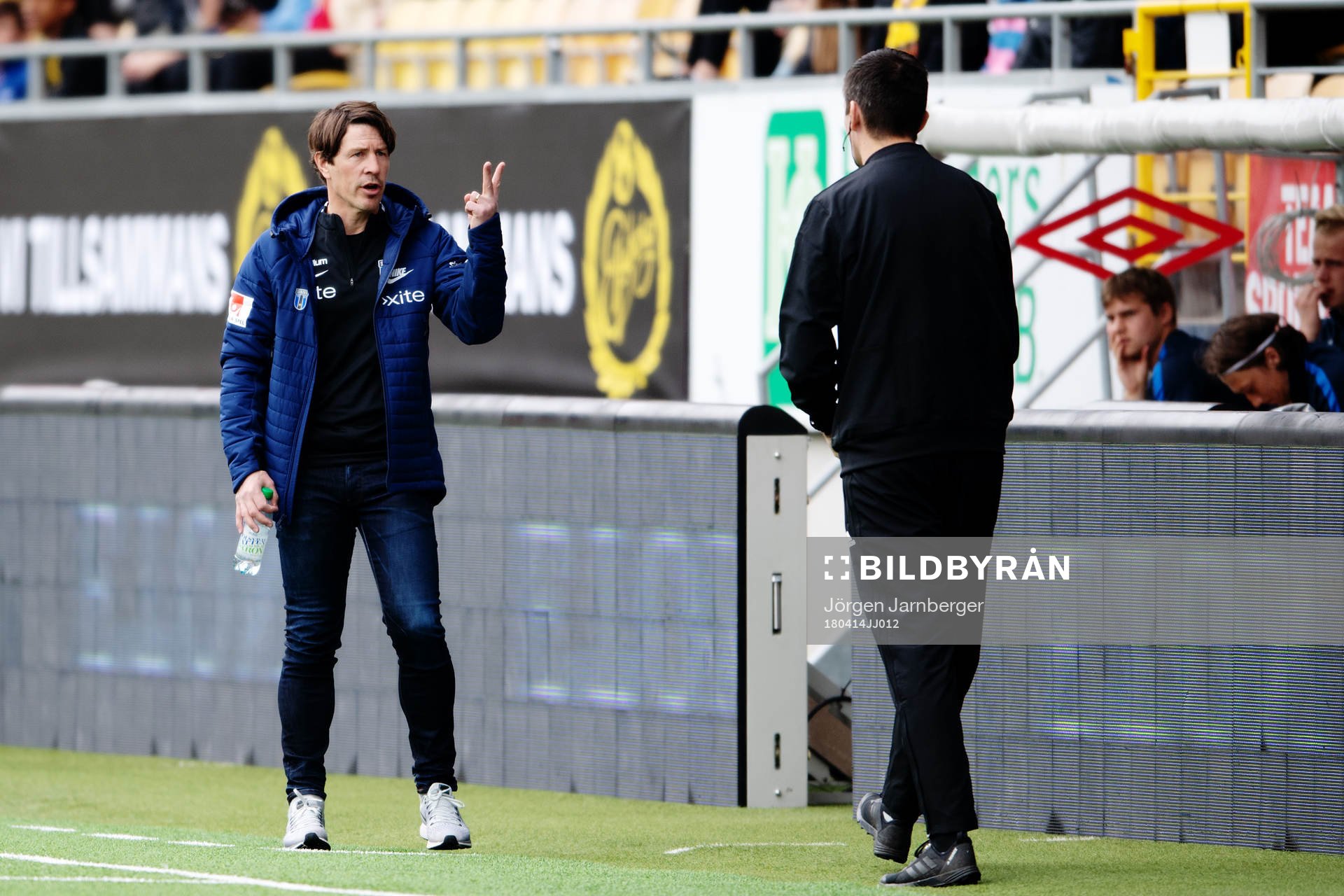 Sirius tränare Kim Bergstrand reagerar