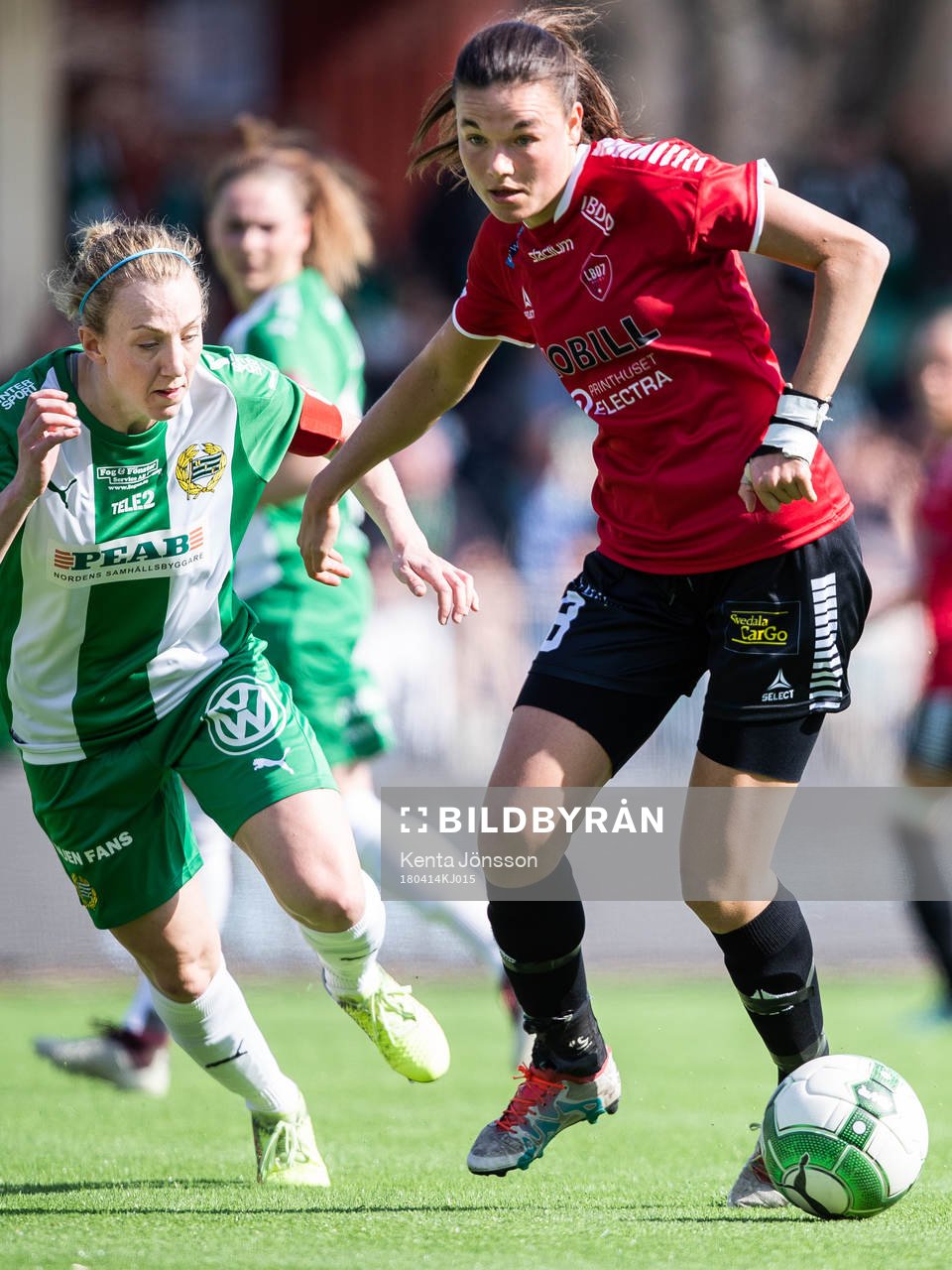 Hammarbys Olga Ekblom och Limhamn Bunkeflos Anna Welin