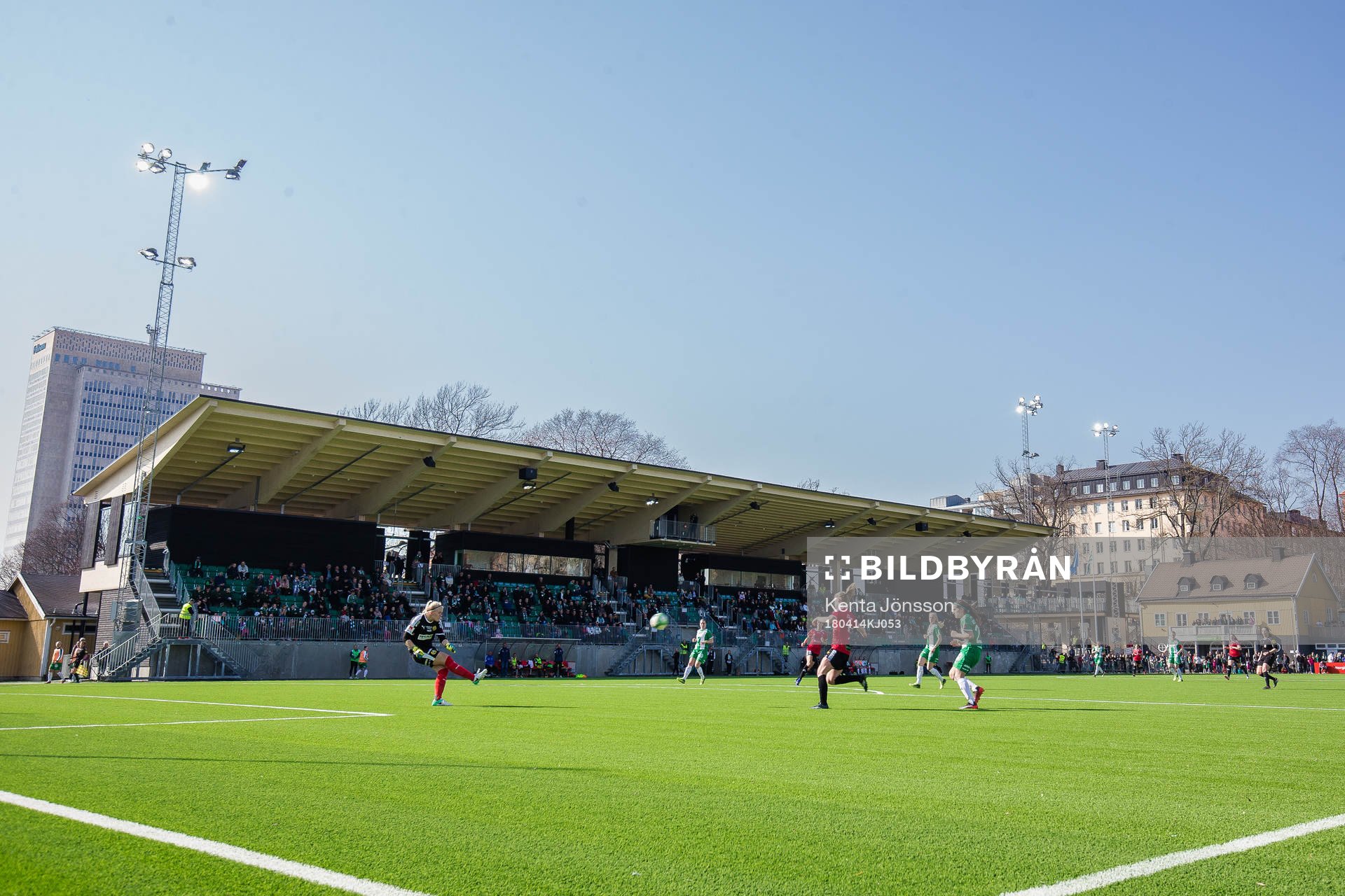 Vy över Hammarby IP med