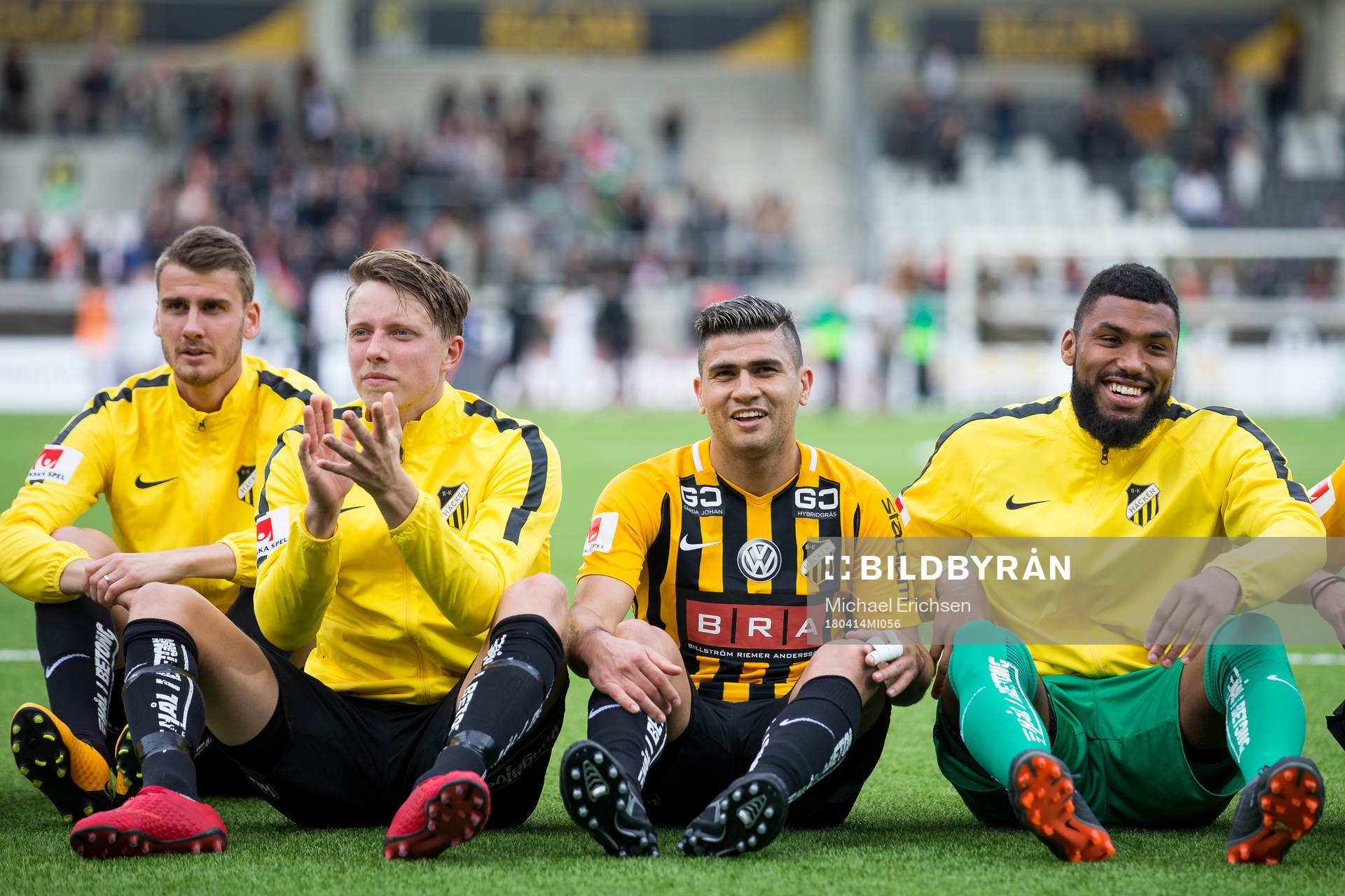 Häckens Johan Hammar, Viktor Lundberg, Paulinho och