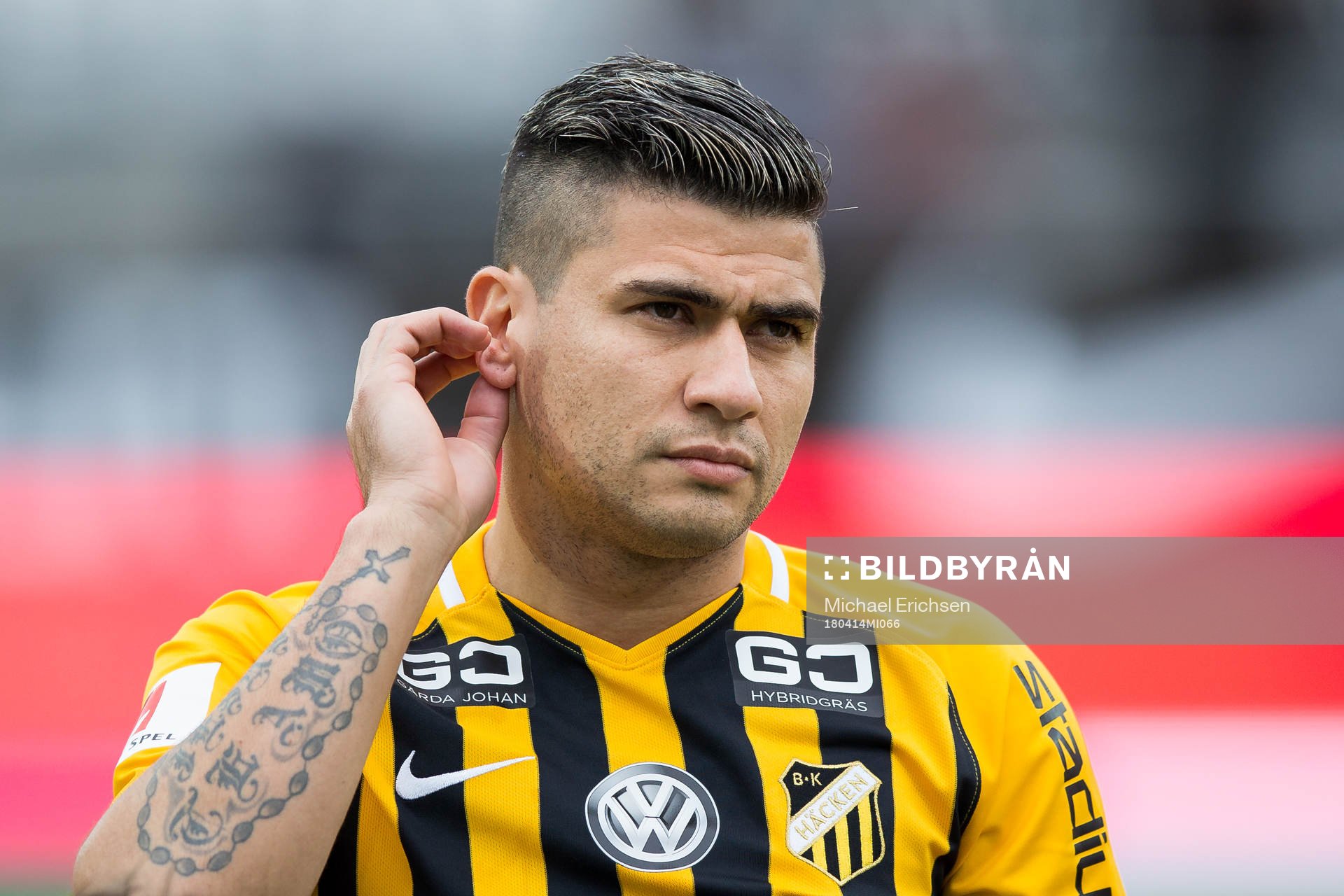 Häckens Paulinho innan fotbollsmatchen i allsvenskan