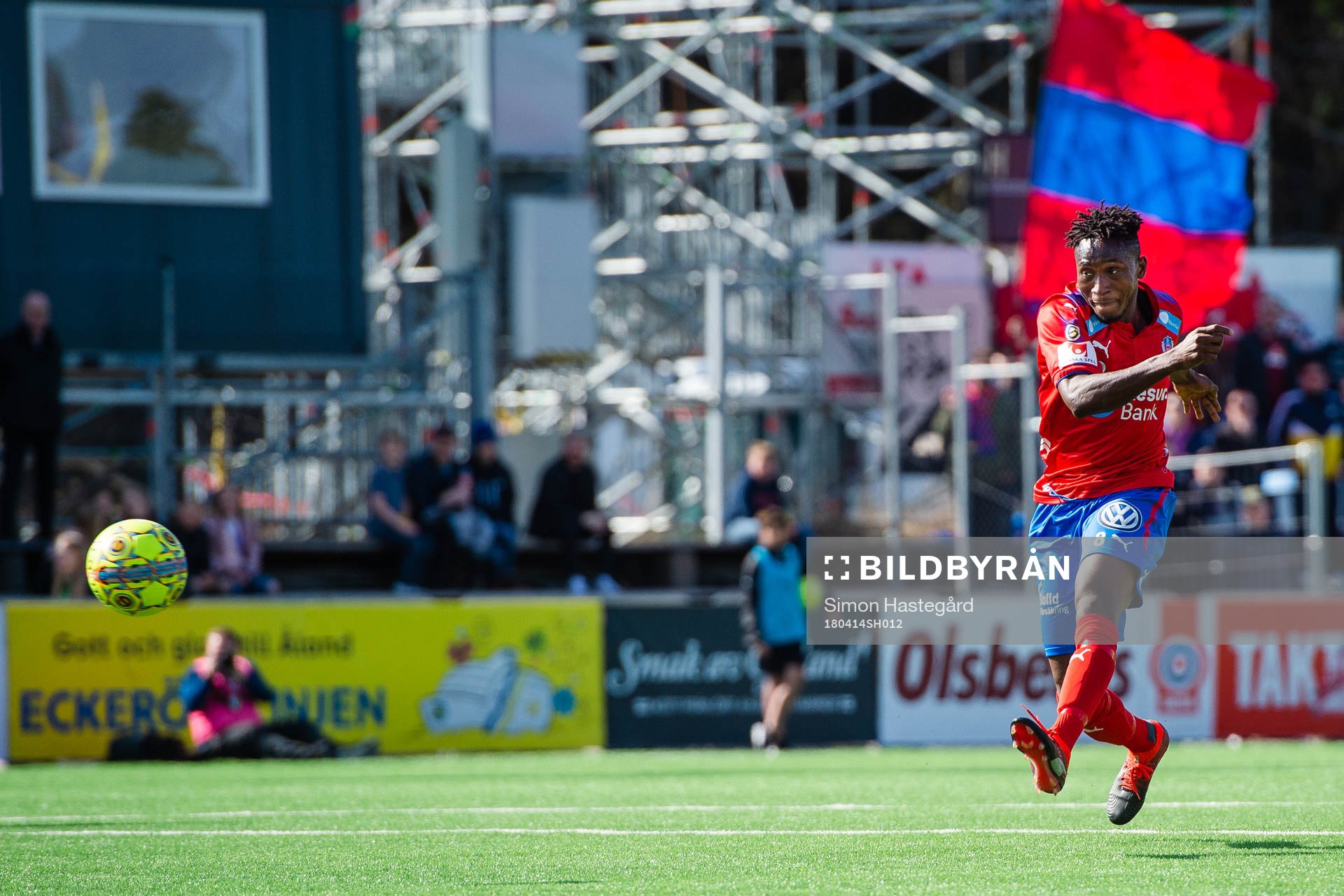 Helsingborgs Mamudo Moro gör 0-1-målet