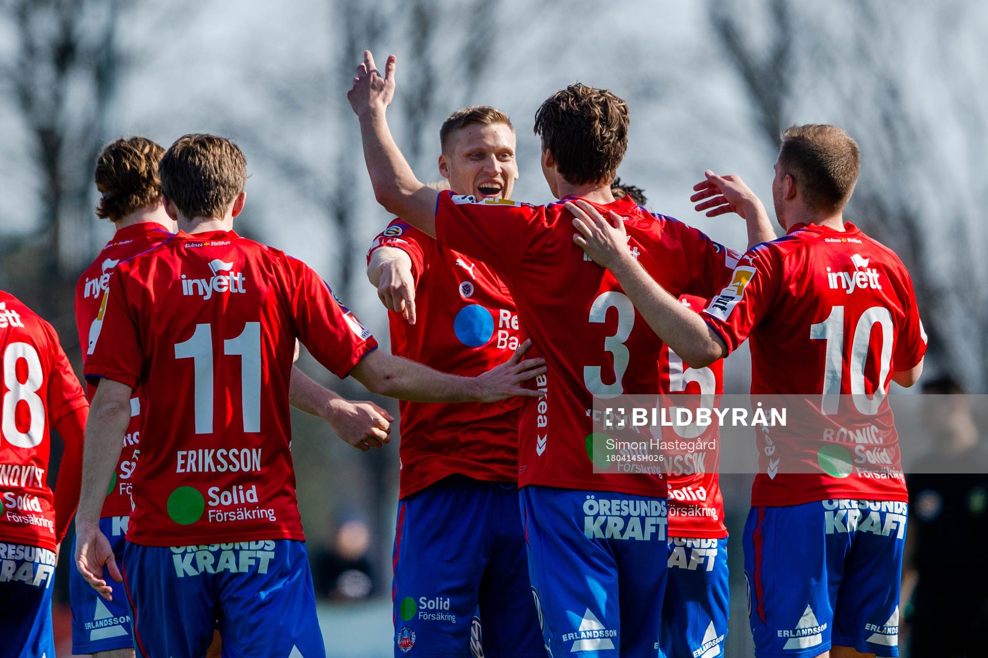 Helsingborgs Andri Rúnar Bjarnason jublar