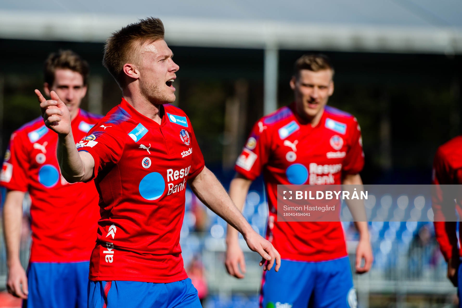 Helsingborgs Andreas Landgren  jublar