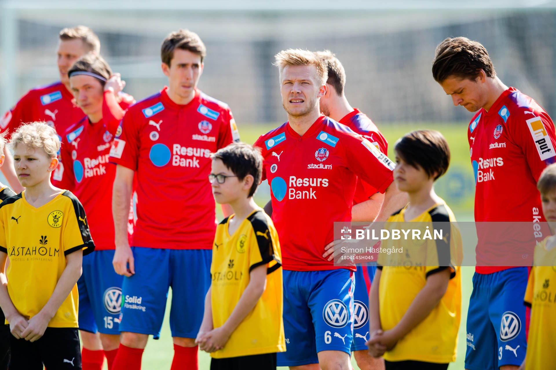 Helsingborgs Andreas Landgren  före en fotbollsmatch i