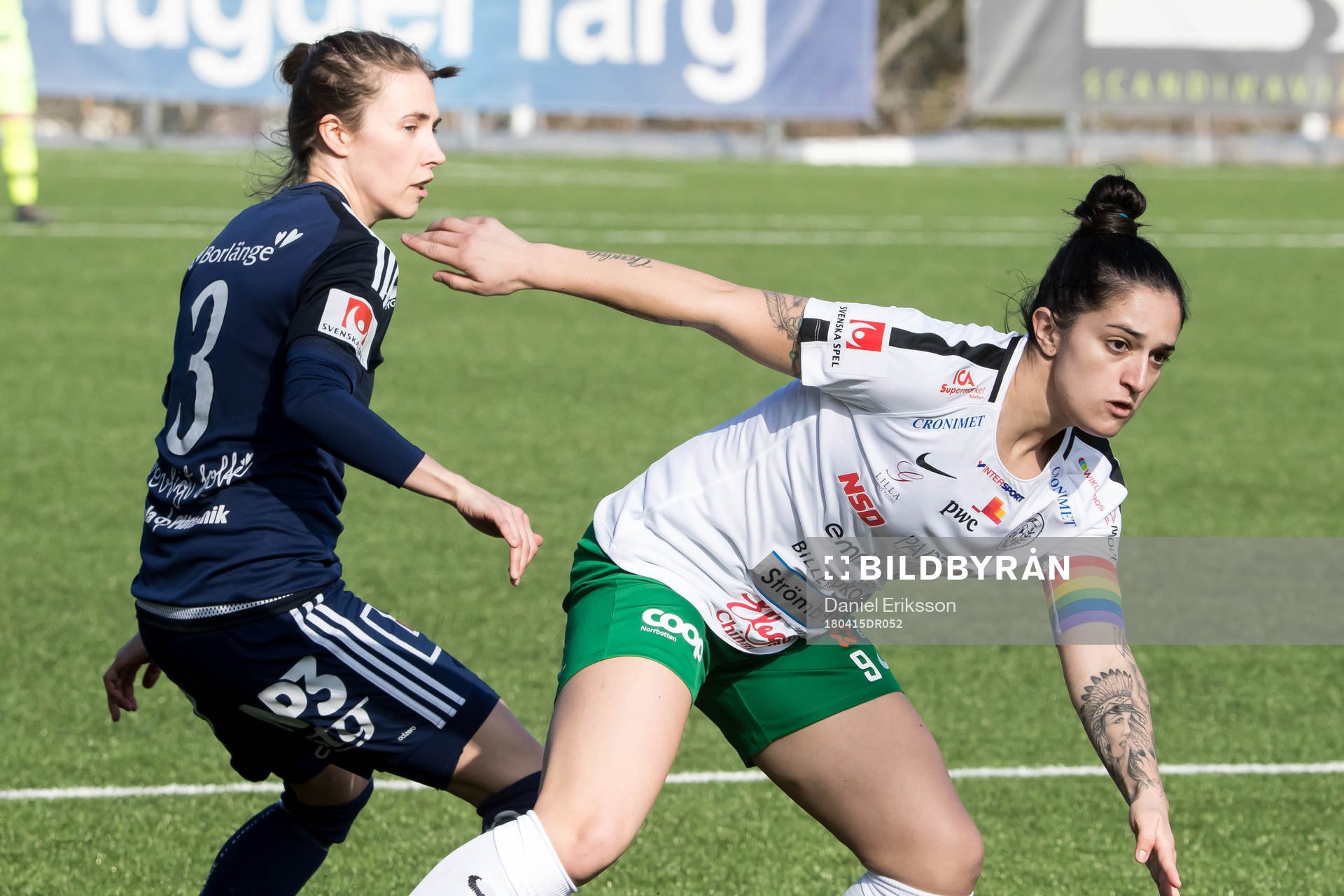 Kvarnsvedens  Agnes Dahlström och Assis Fernanda Caroline