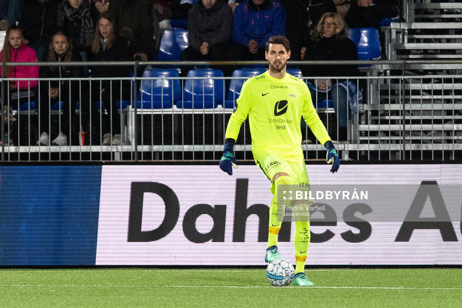 Goalkeeper Samuel Sahin-Radlinger of Brann with a save