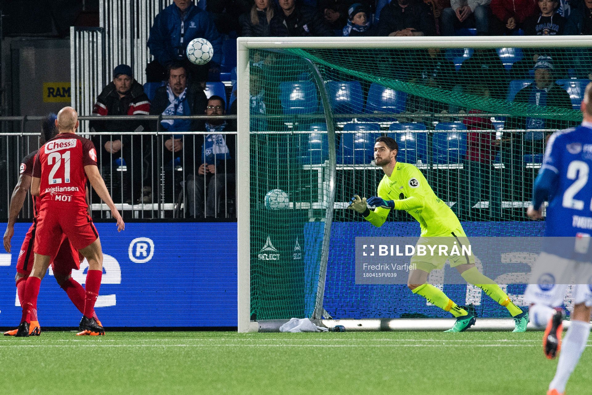 Goalkeeper Samuel Sahin-Radlinger of Brann with a save