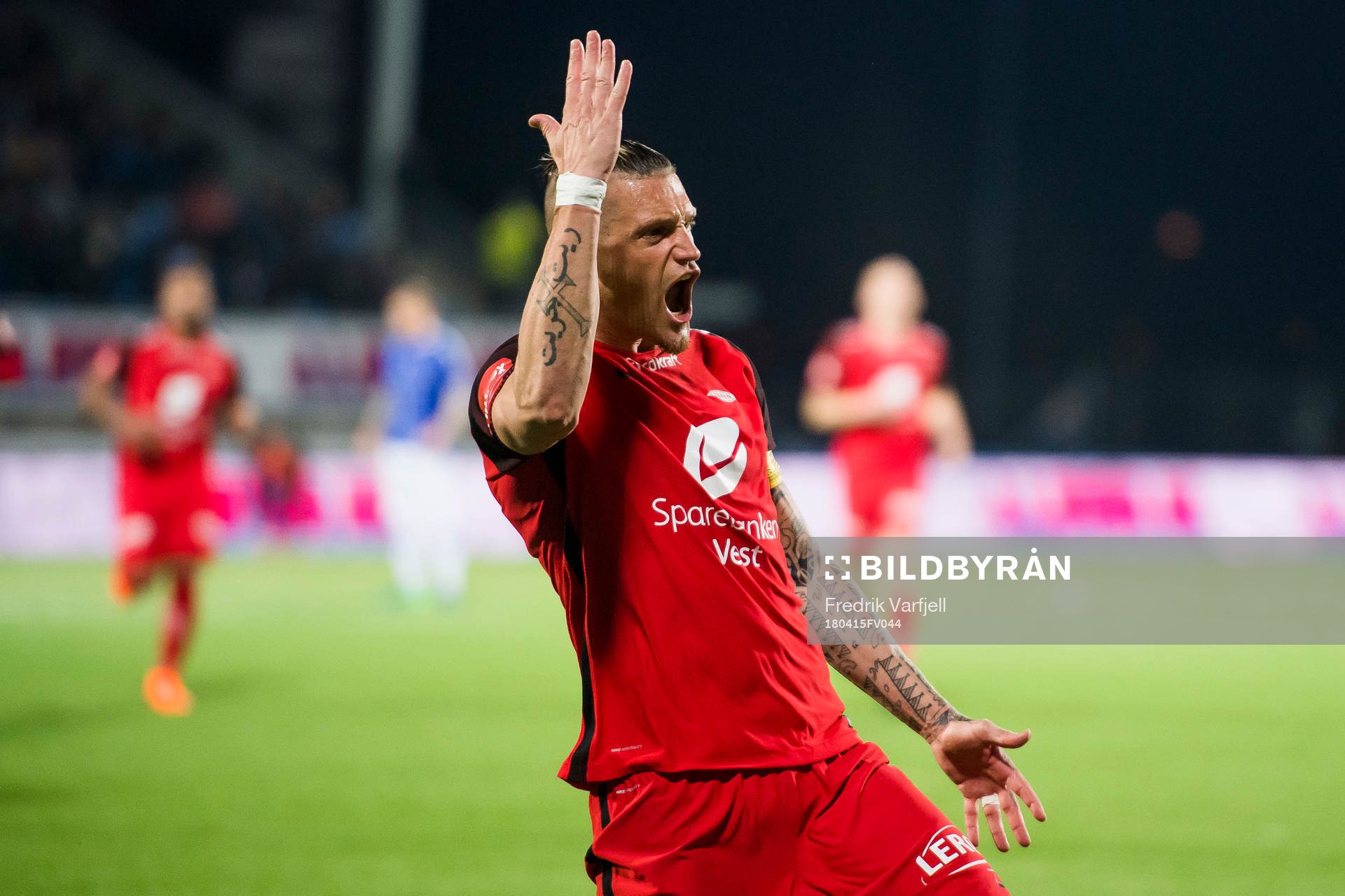 Vito Wormgoor of Brann celebrates