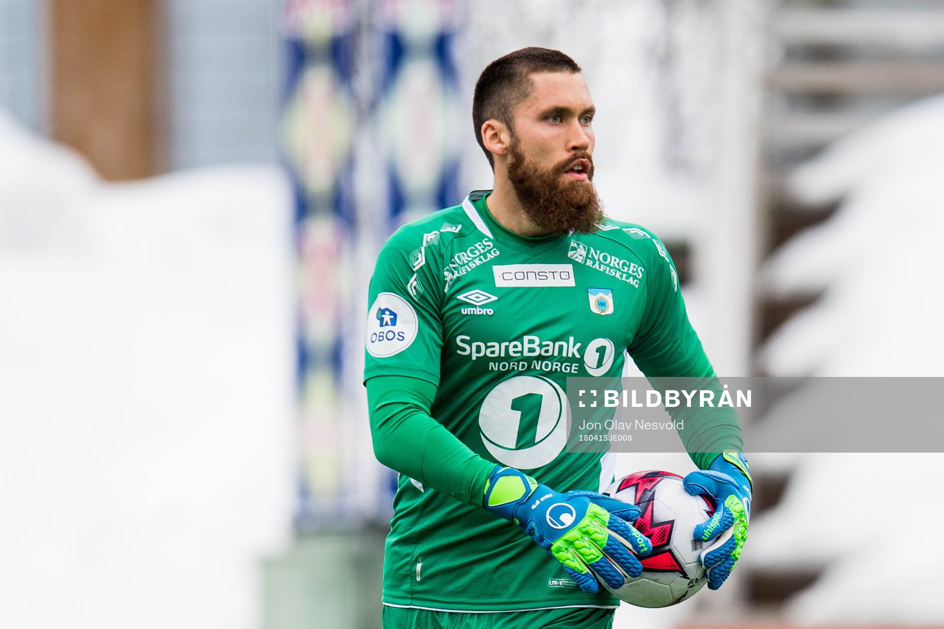 Goalkeeper Marius Wennersteen Berntzen of Tromsdalen
