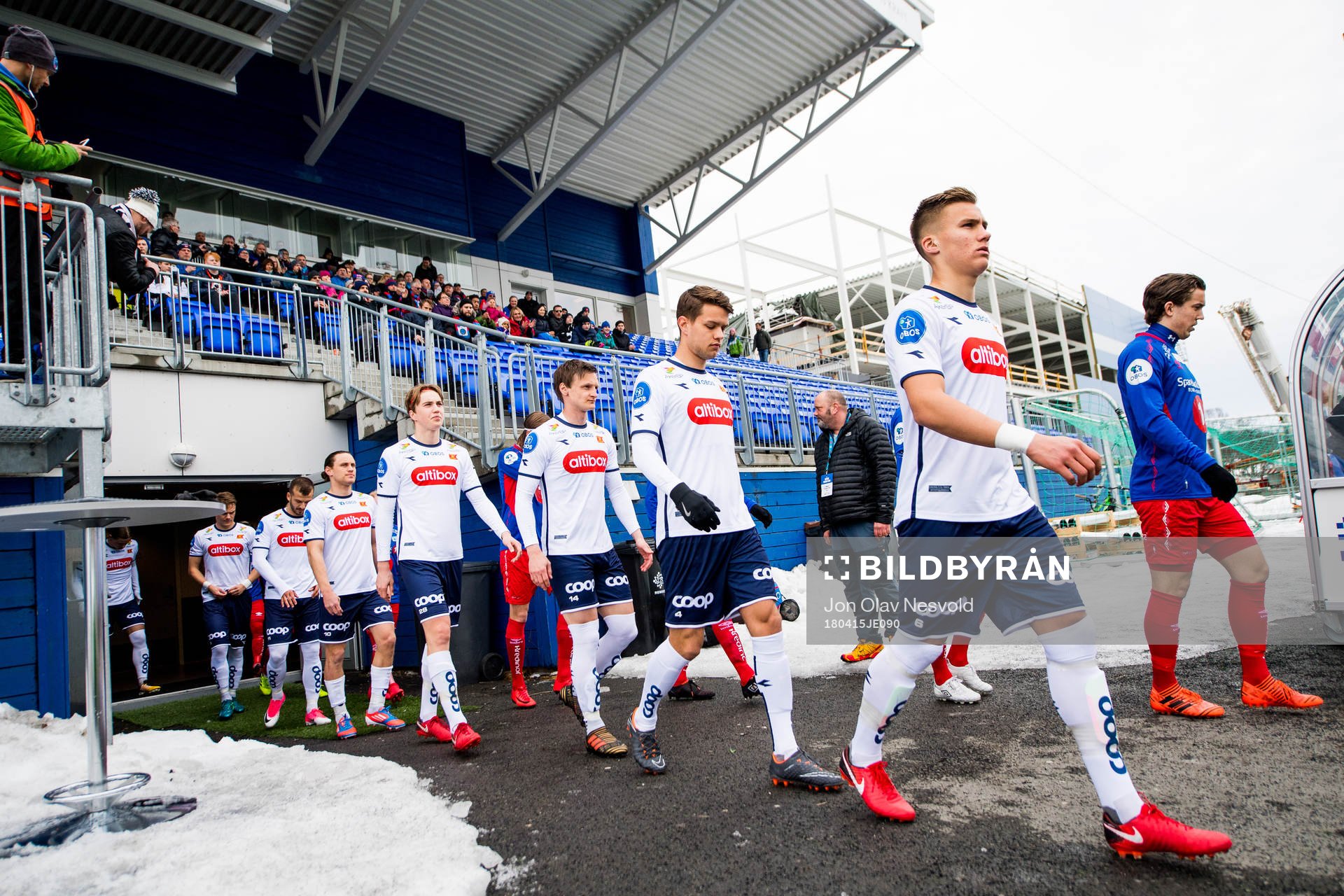 Leo Skiri Østigård of Viking enters the pitch