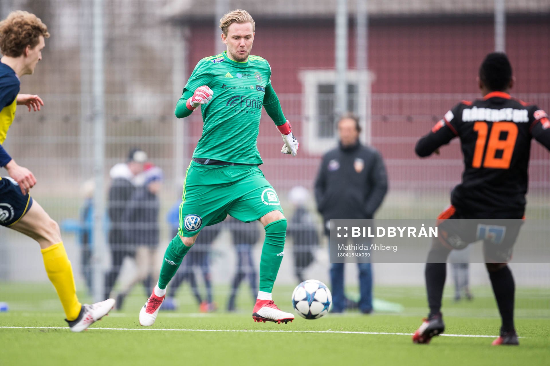 Ängelholms målvakt Linus Müller