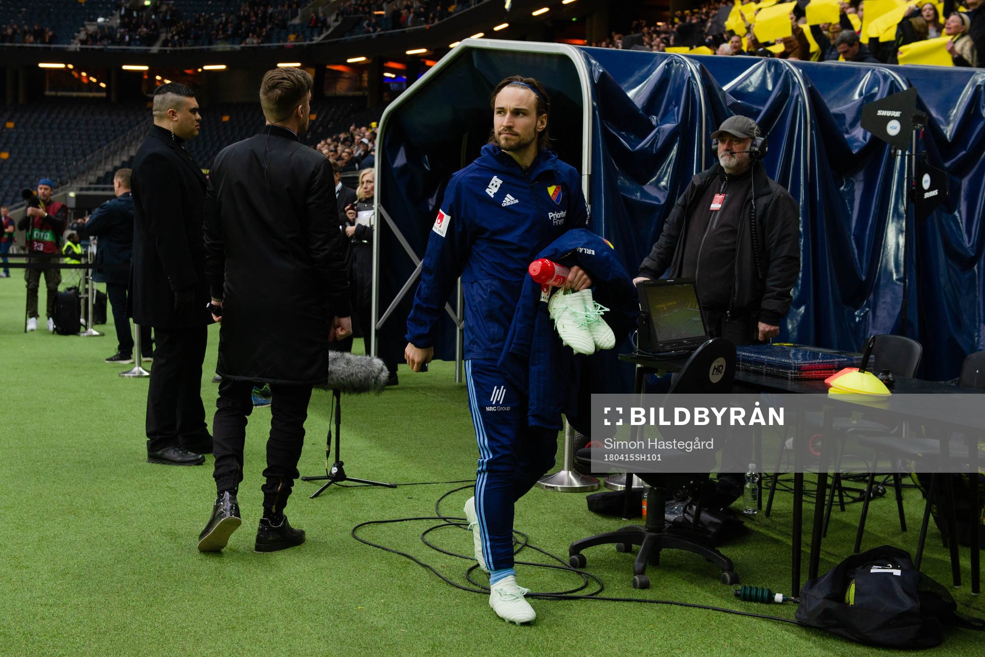 Djurgårdens Kevin Walker före fotbollsmatchen i
