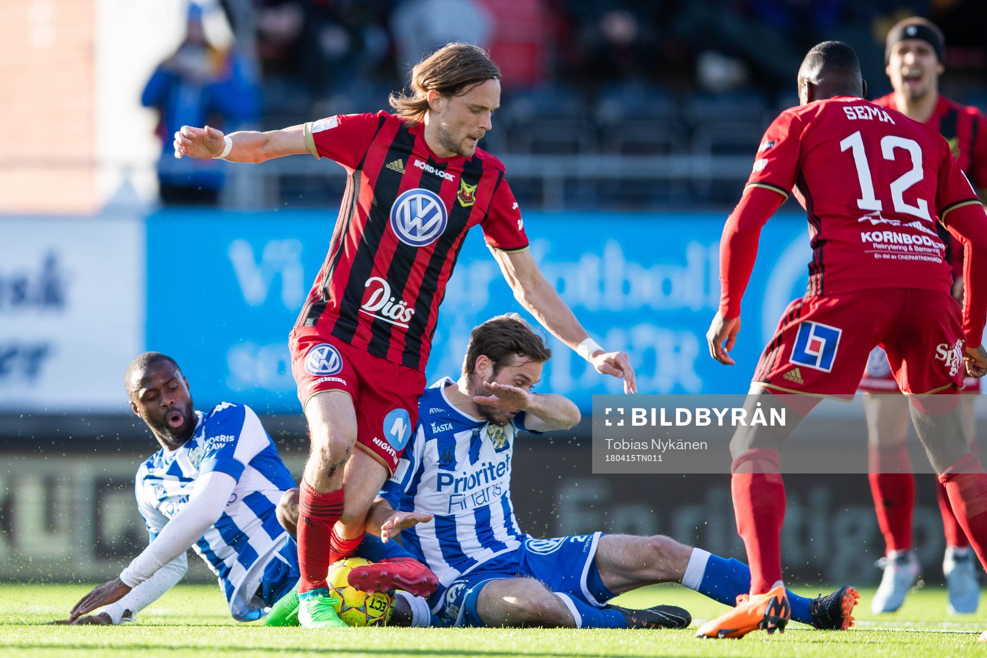 Östersunds Tom Pettersson, Jamie Hopcutt och Emil