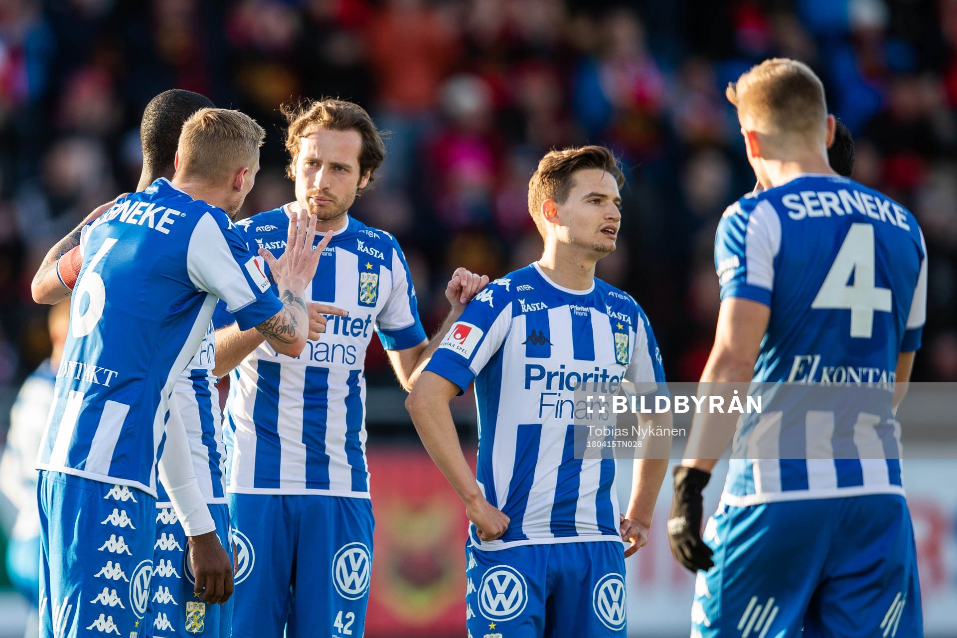 IFK Göteborgs Sebastian Eriksson, Mikkel Diskerud och Amin