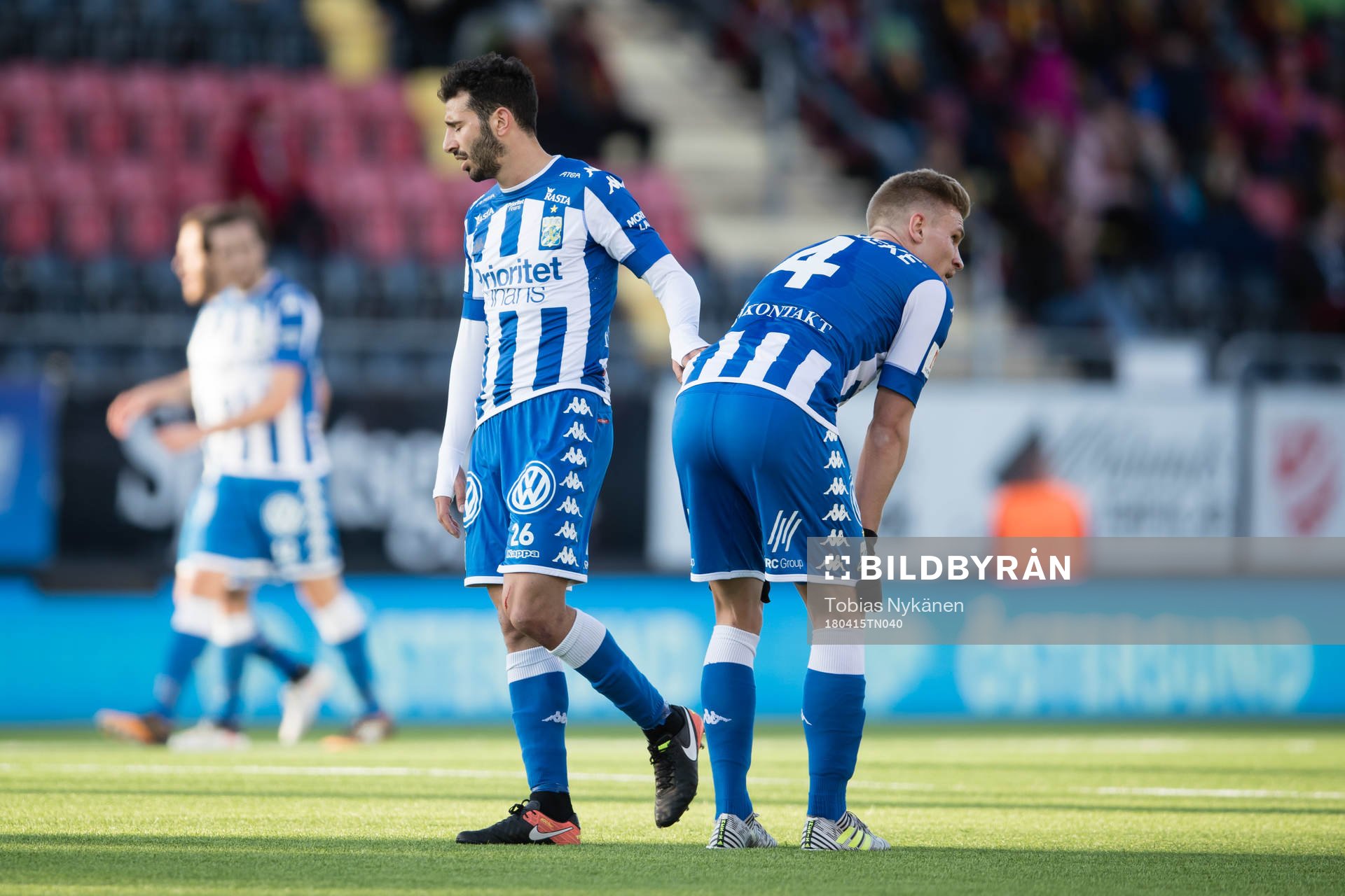 IFK Göteborgs Gustav Engvall och Carl Starfelt deppar