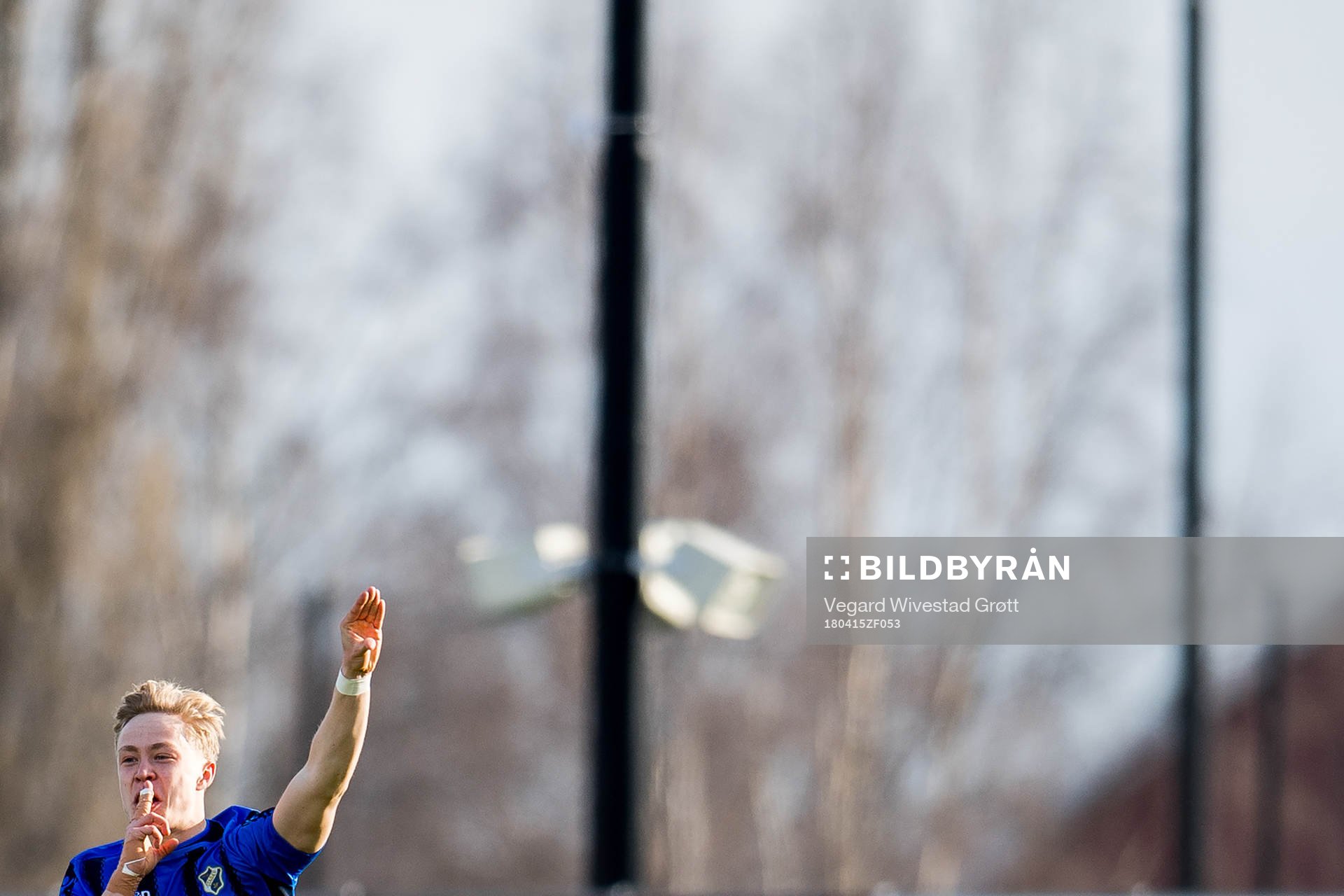 Ola Brynhildsen of Stabæk celebrates scoring 1-0