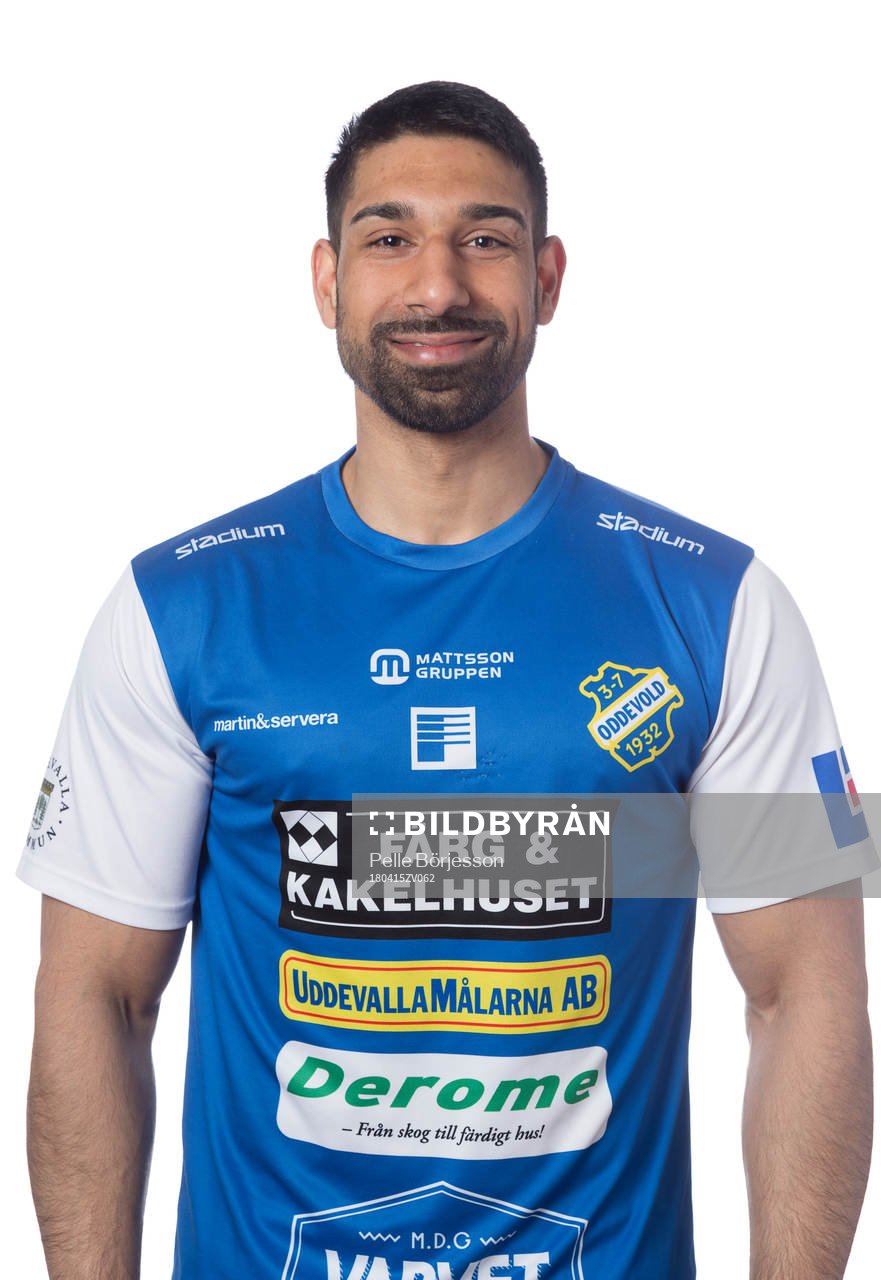 Oddevolds Sandeep Mankoo poserar för ett porträtt den 15 april 2018 i Uddevalla.