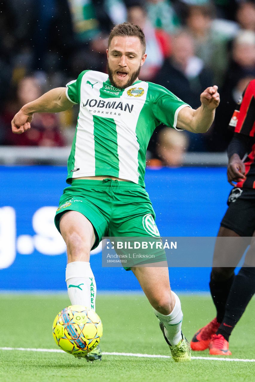 Hammarbys Mats Solheim och Brommapojkarnas Eric Johana