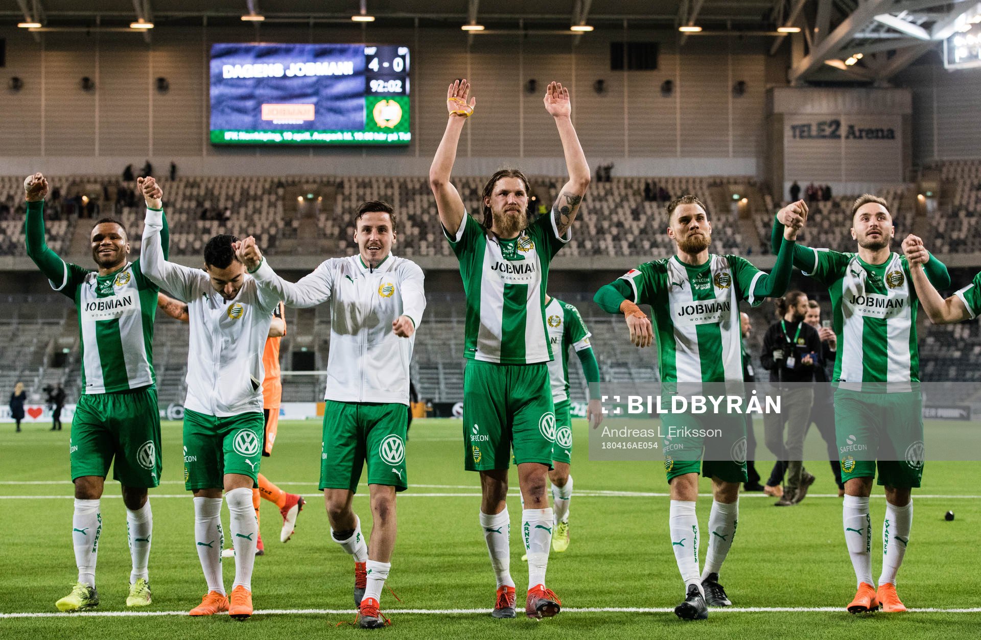 Hammarbys Serge-Junior Martinsson Ngouali, Jiloan Hamad,