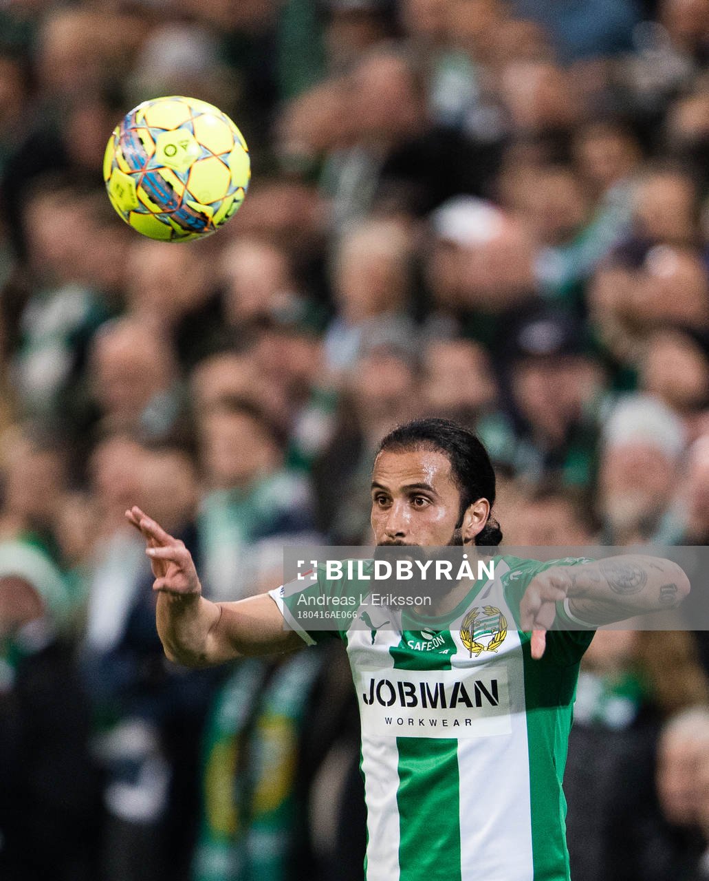 Hammarbys Erkan Zengin med ett inkast
