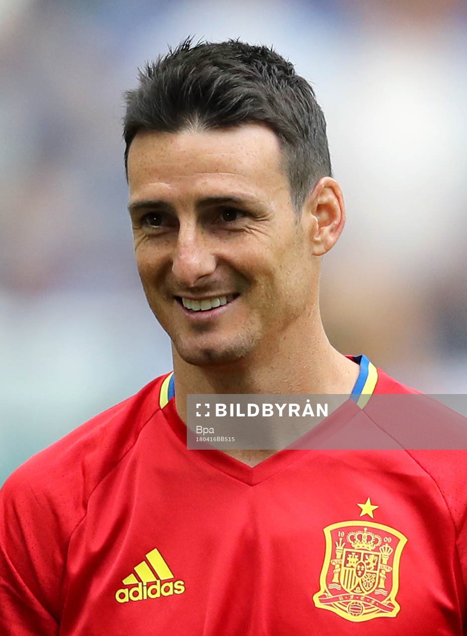 Fotboll, VM 2018, Porträtt, Spanien: Aritz Aduriz, Spanien, poserar för ett porträtt den 16 april 2018