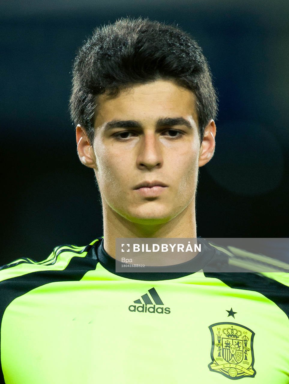 Fotboll, VM 2018, Porträtt, Spanien: Kepa Arrizabalaga, Spanien, poserar för ett porträtt den 16 april 2018