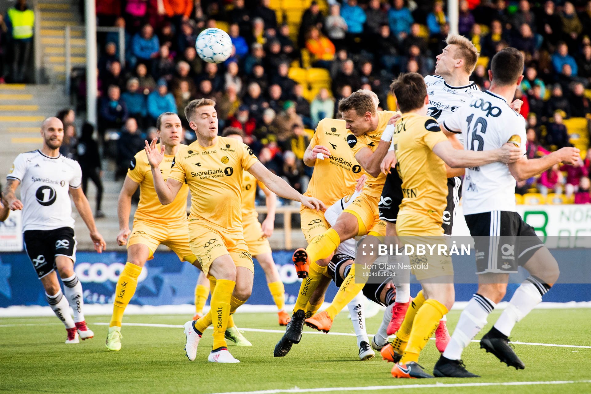 Alexander Toft Søderlund of Rosenborg scores the 1-0 goal