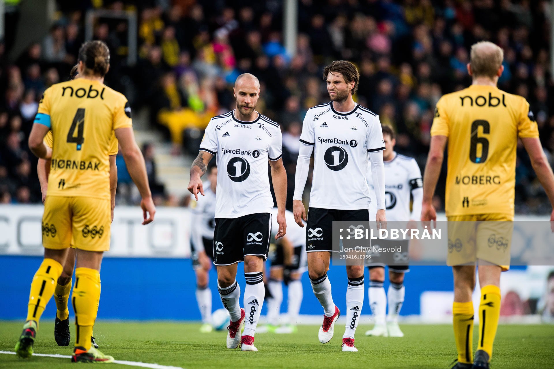 Tore Reginiussen of Rosenborg and Marius Lundemo of