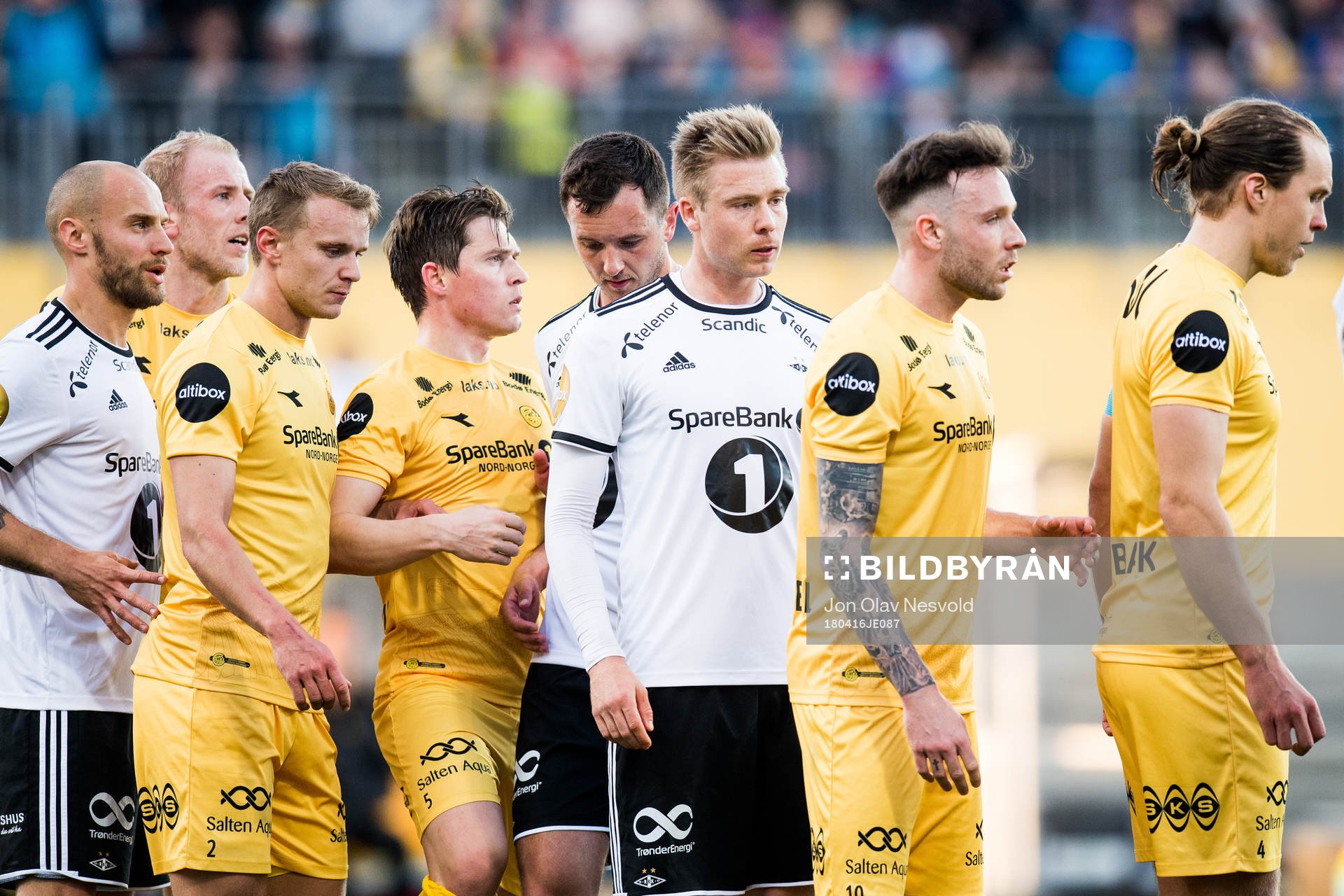 Tore Reginiussen of Rosenborg, Marius Lode of Bodø/Glimt,