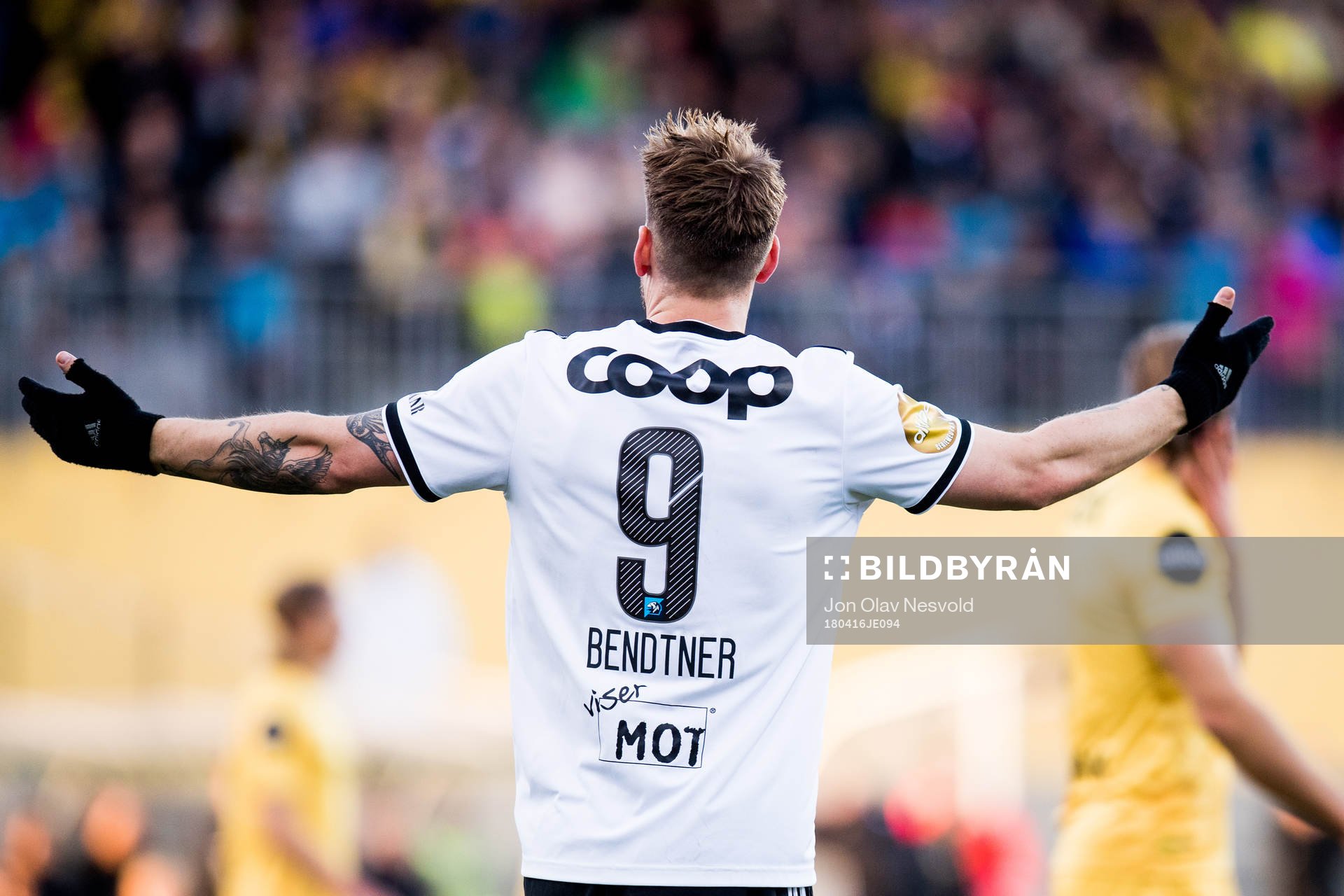 Nicklas Bendtner of Rosenborg reacts