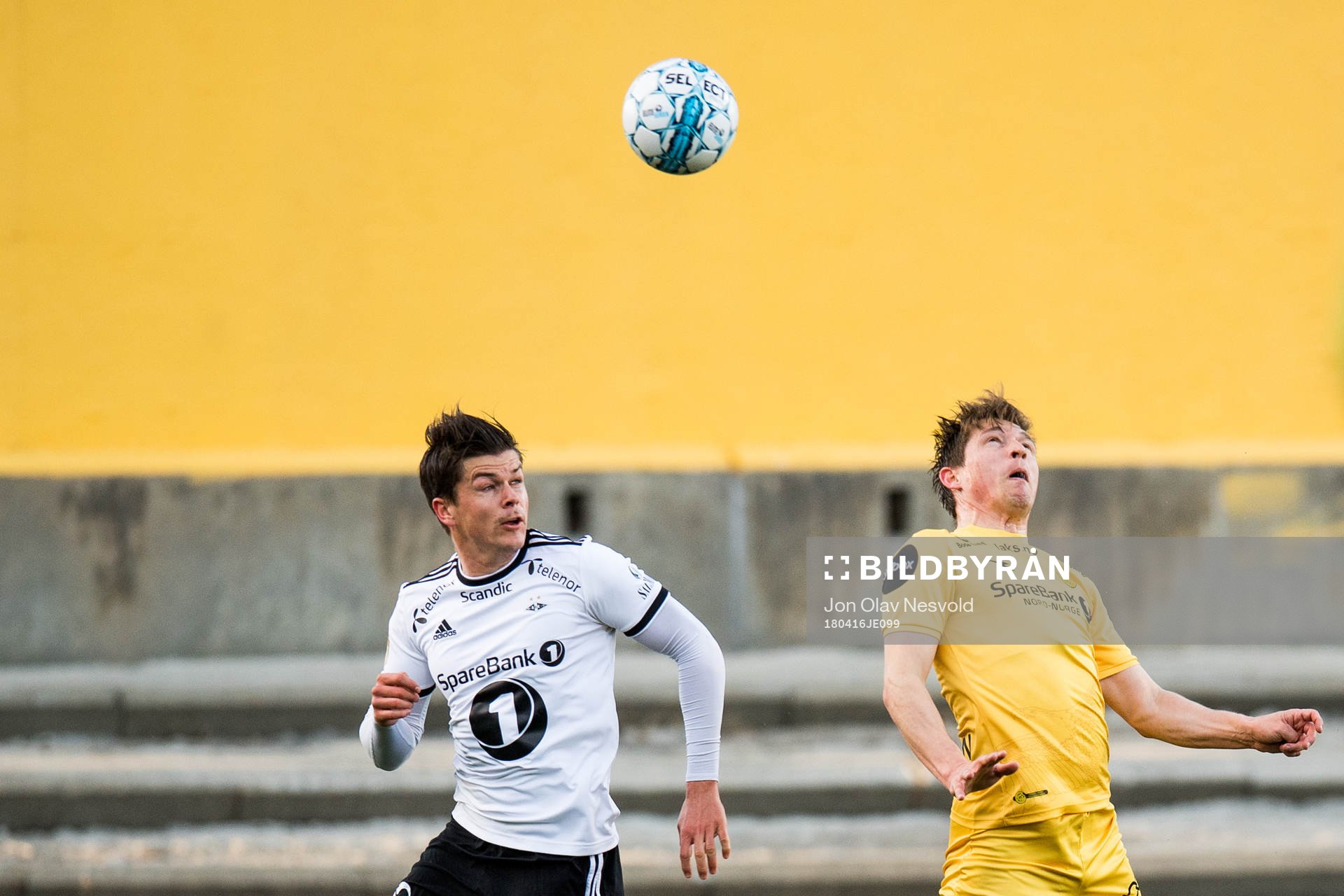 Pål André Helland of Rosenborg and Thomas Jacobsen of