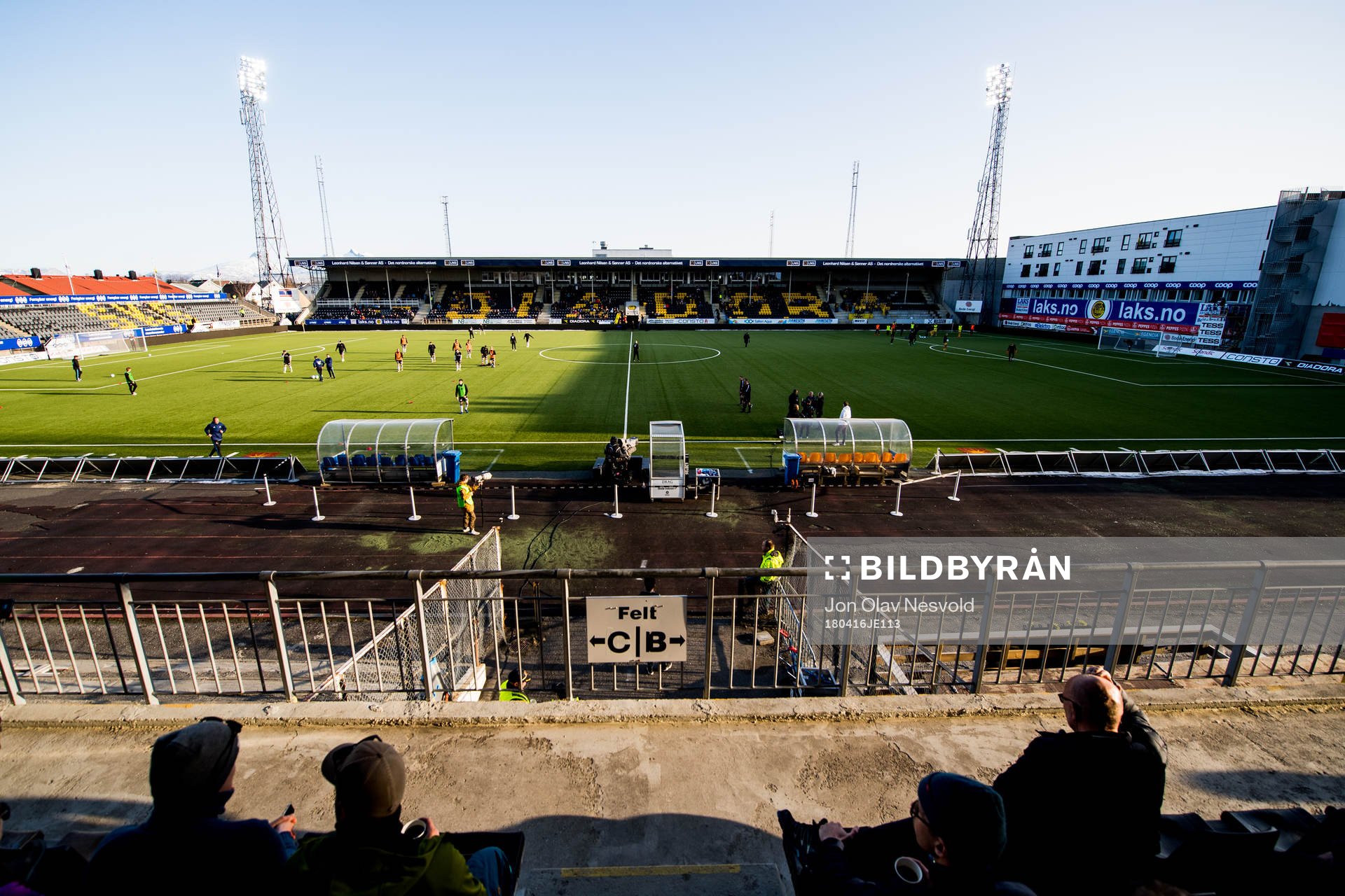 General view of Aspmyra Stadion