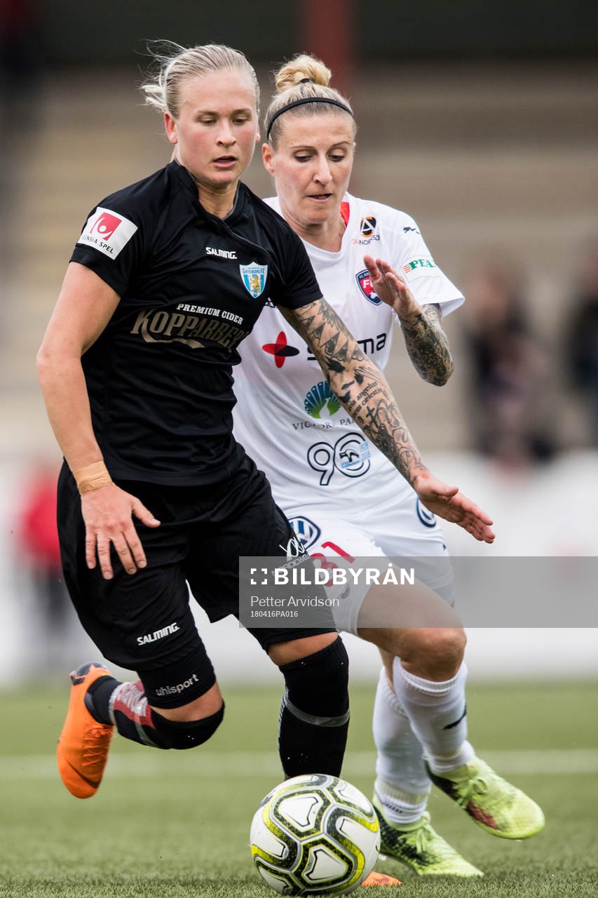 Göteborgs Filippa Curmark och Rosengårds Anja Mittag