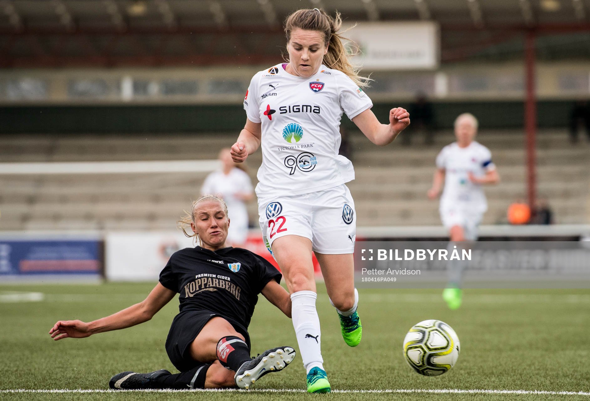 Göteborgs Emma Koivisto och Rosengårds Fiona Brown