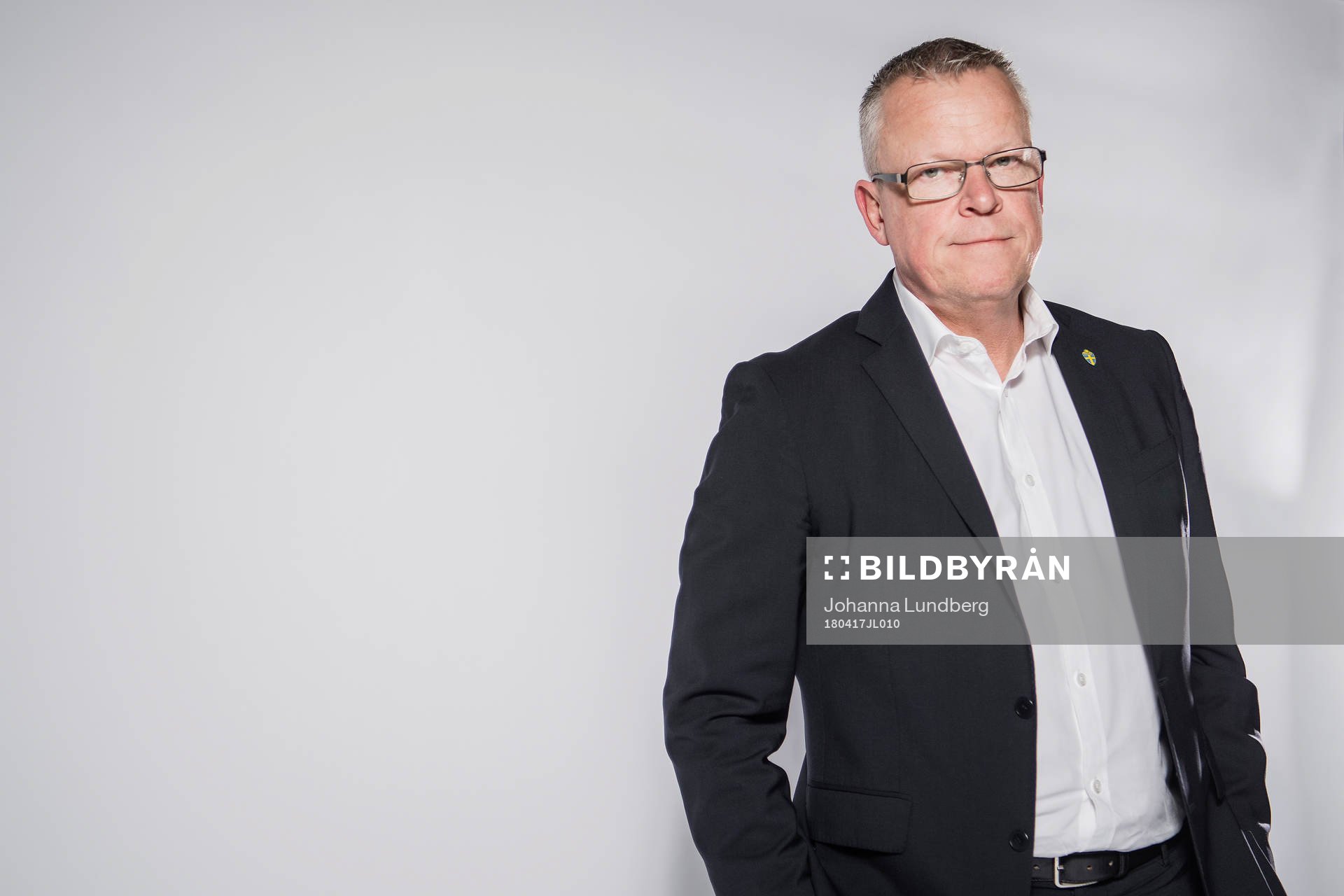 Janne Andersson, förbundskapten för Sveriges fotbollslandslag, poserar för ett porträtt  den 5 oktober 2016 i Stockholm. 