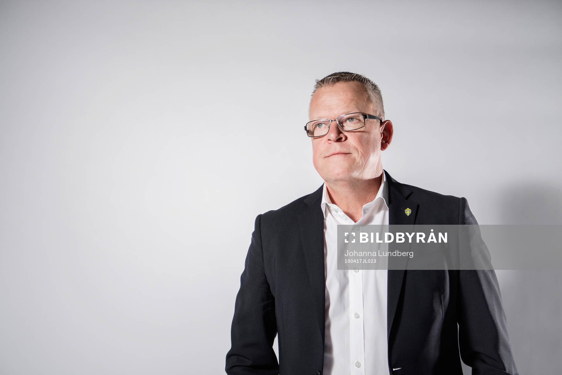 Janne Andersson, förbundskapten för Sveriges fotbollslandslag, poserar för ett porträtt  den 5 oktober 2016 i Stockholm. 