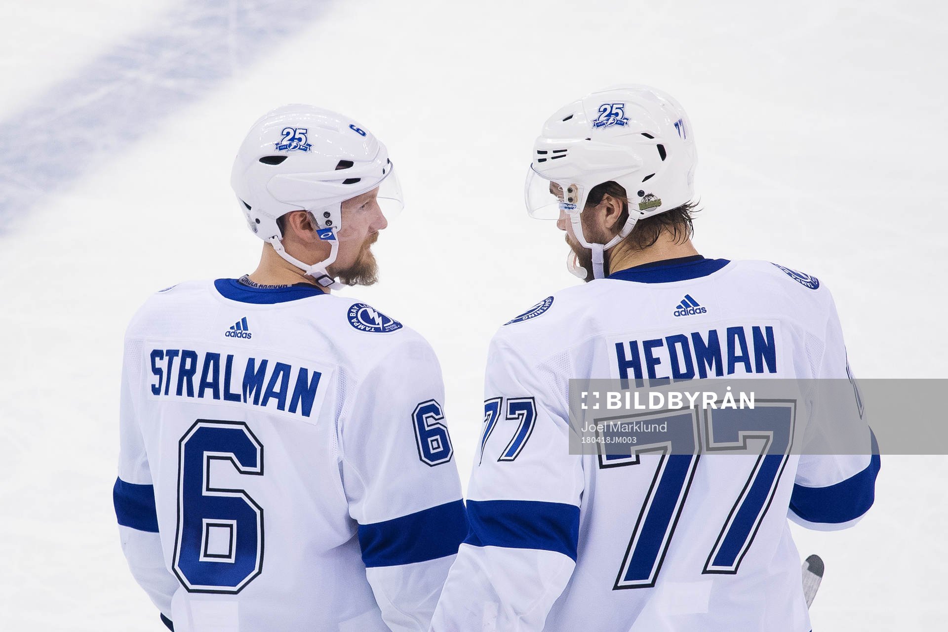 Tampa Bays Anton Strålman och Victor Hedman