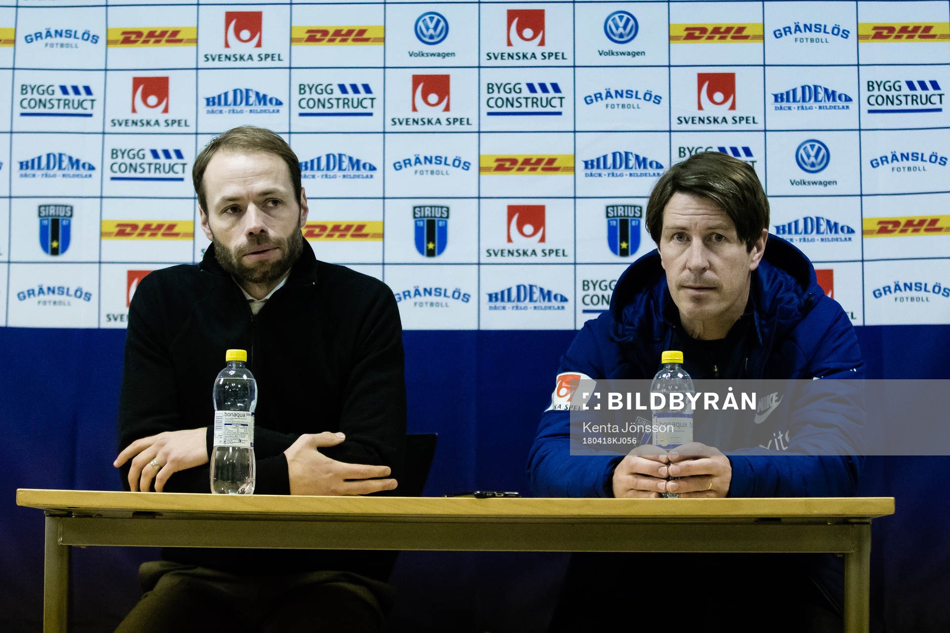 Häckens tränare Andreas Alm och Sirius tränare Thomas
