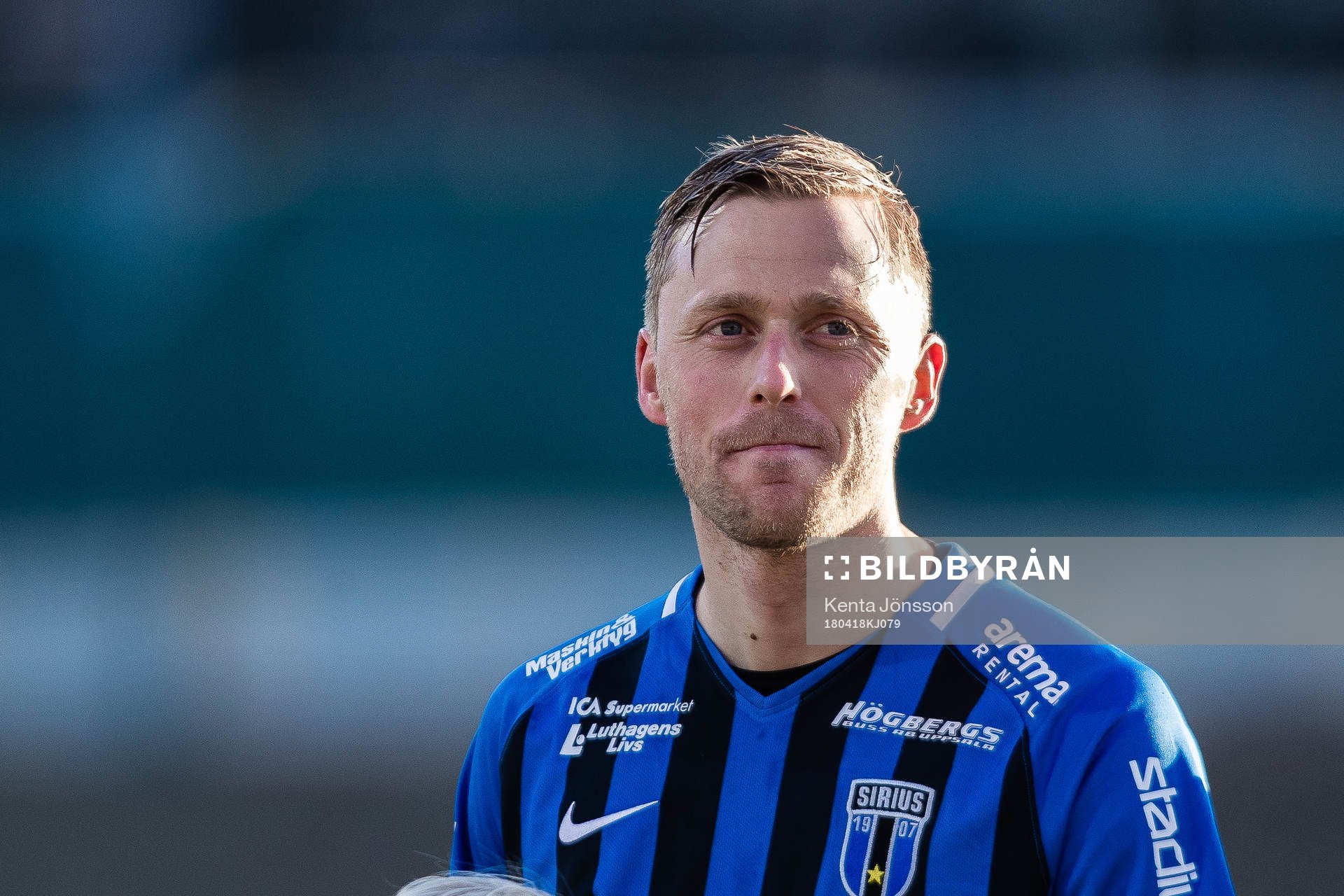 Sirius Christer Gustafsson innan fotbollsmatchen i